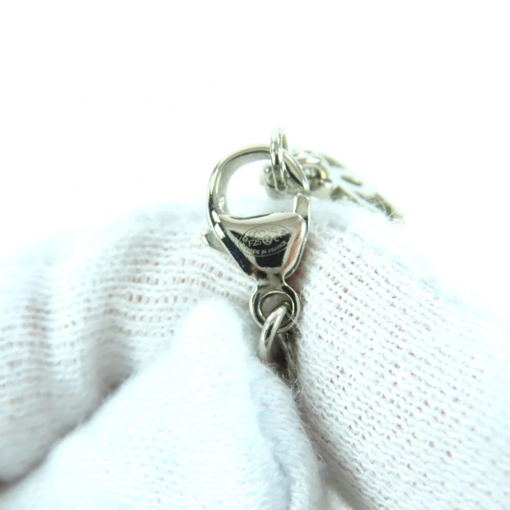 CC Logo Pendant Necklace Sterling Silver - Image 7