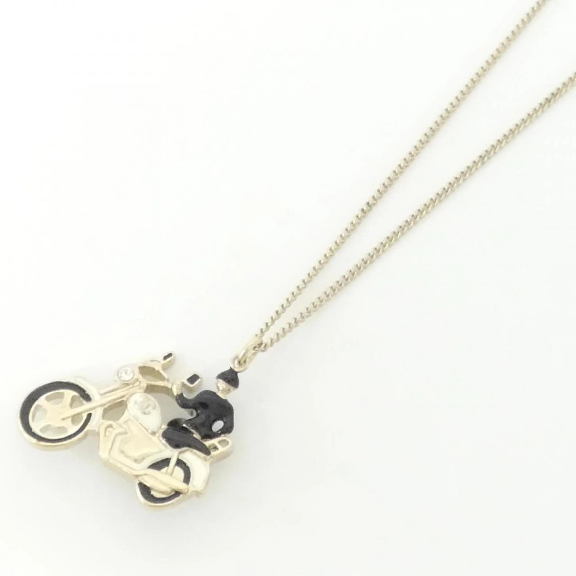 Pendant Necklace Metal with Crystal - Image 3