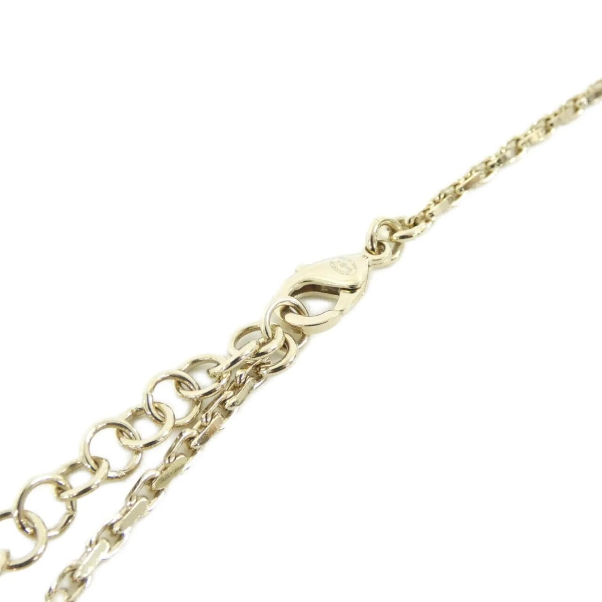 Pendant Necklace Metal with White Crystal - Image 4