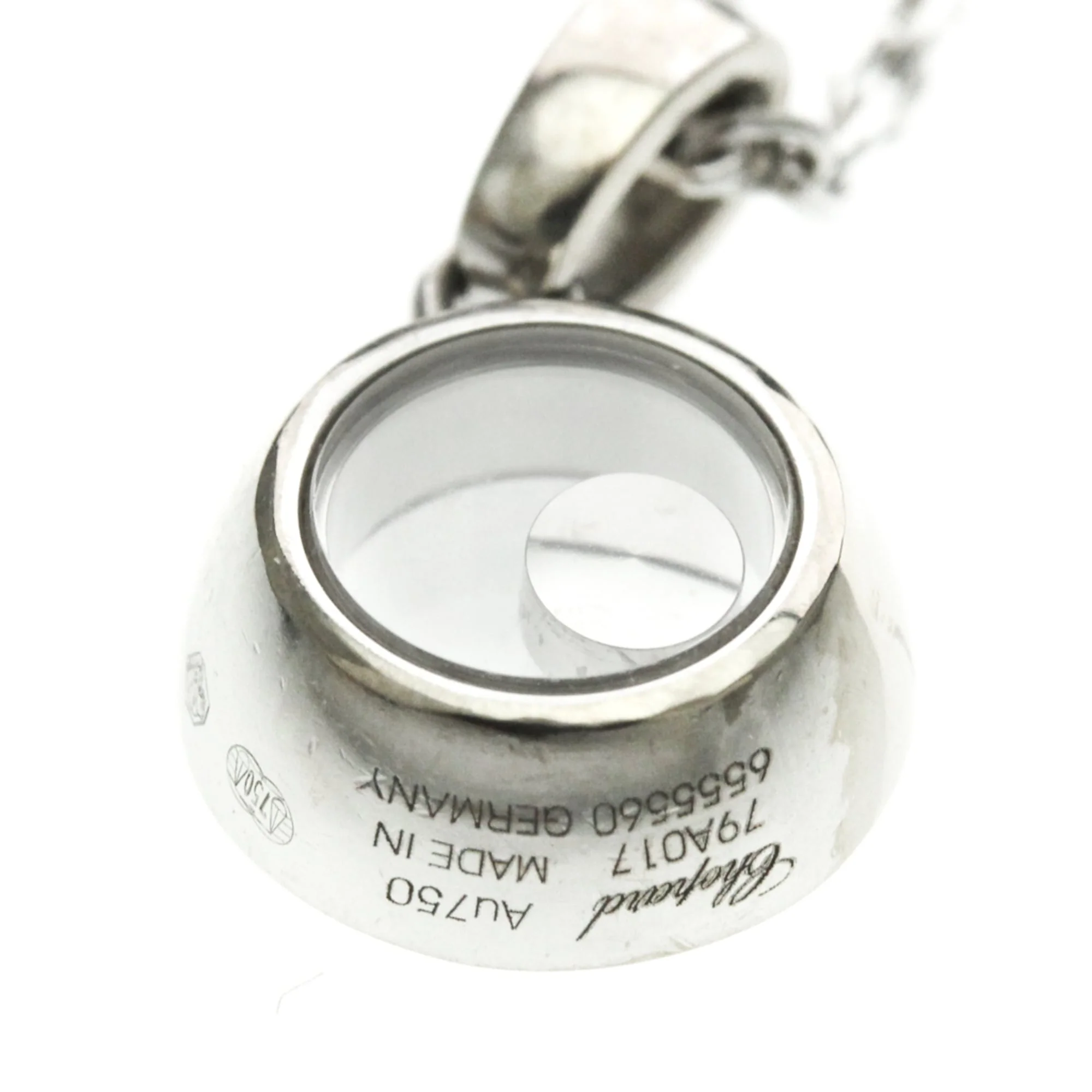Pendant Necklace 18K White Gold with Diamond - Image 9