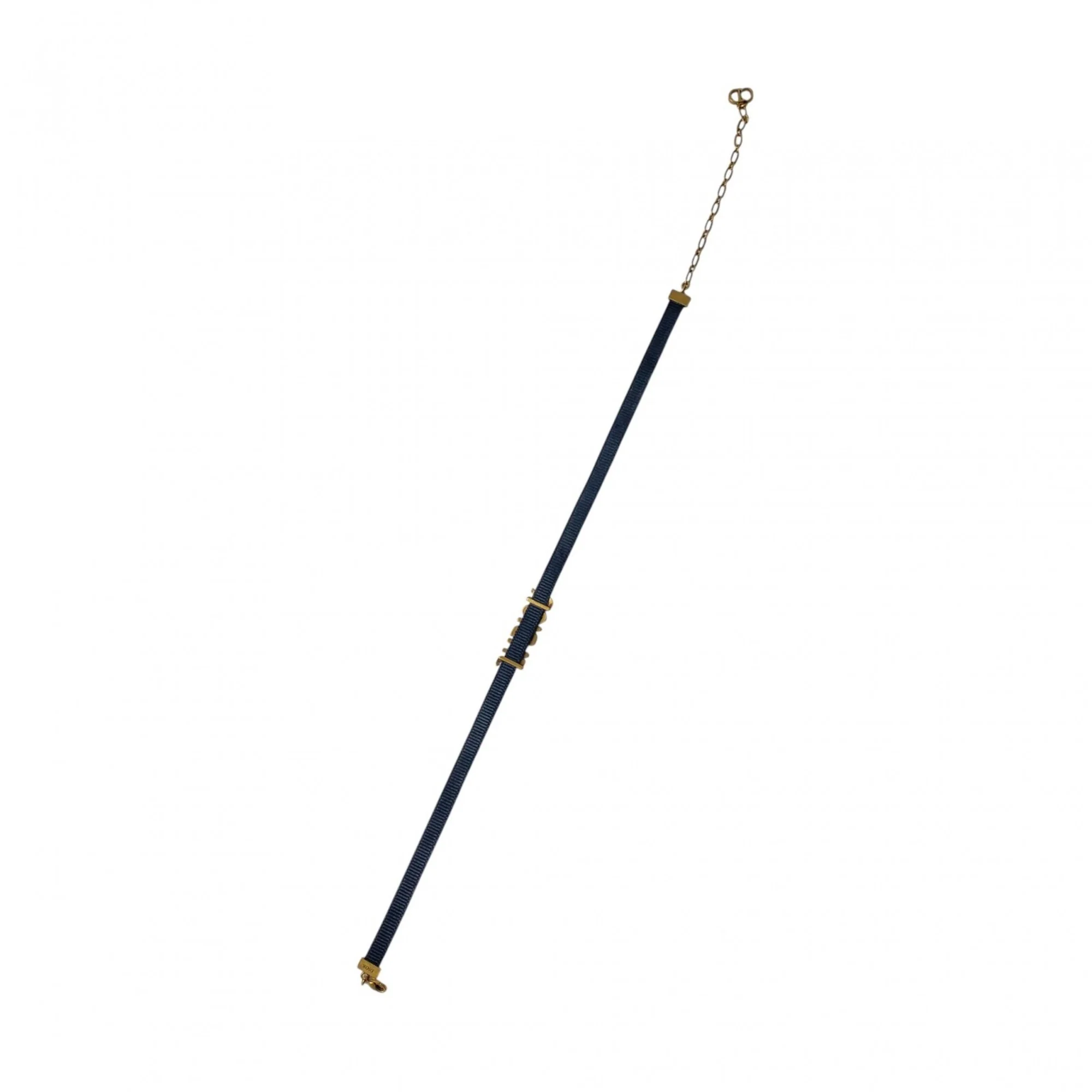 J.A DIOR Choker Necklace Black and Gold - Image 6