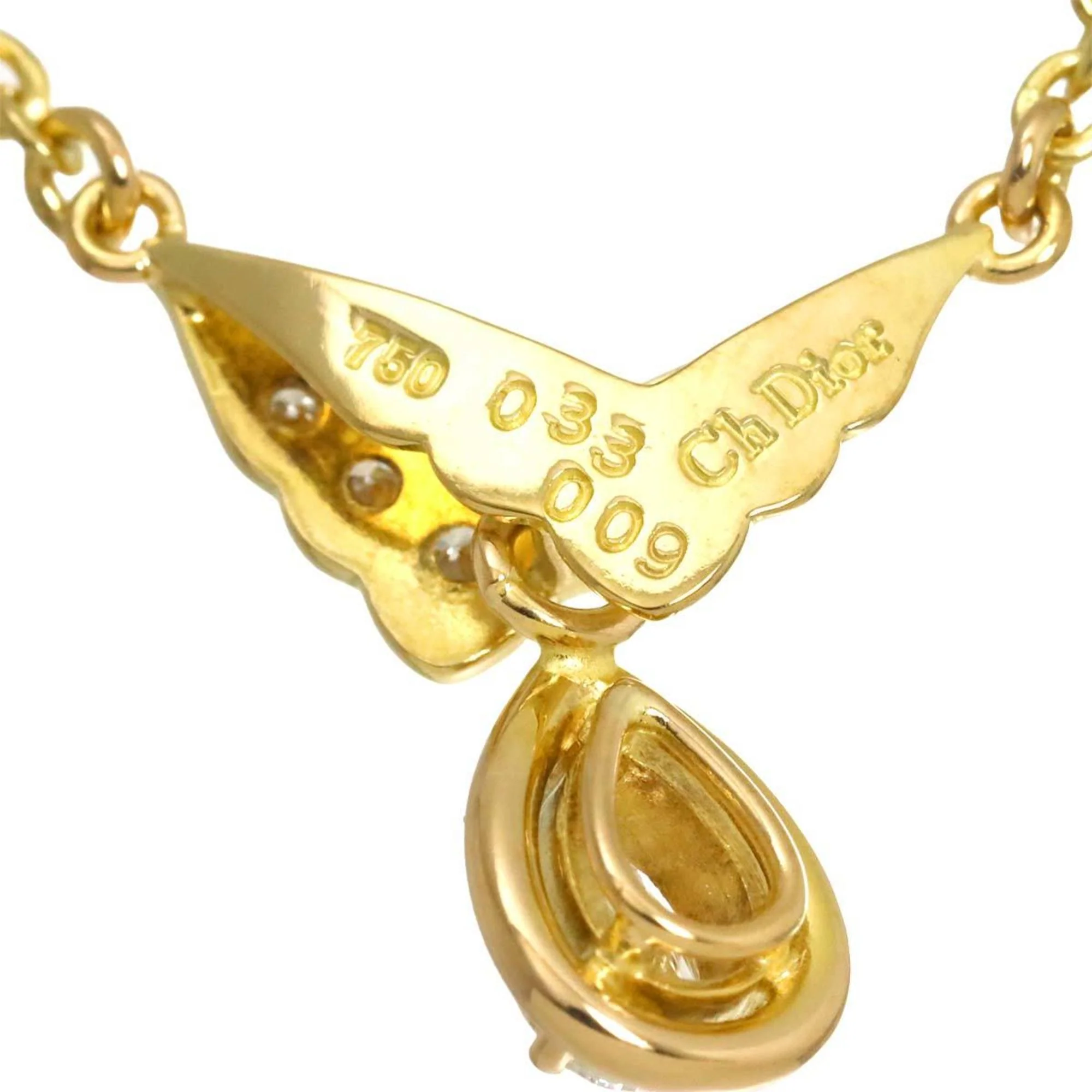 Pendant Necklace 18K Yellow Gold with Diamond 0.33 ct - Image 3
