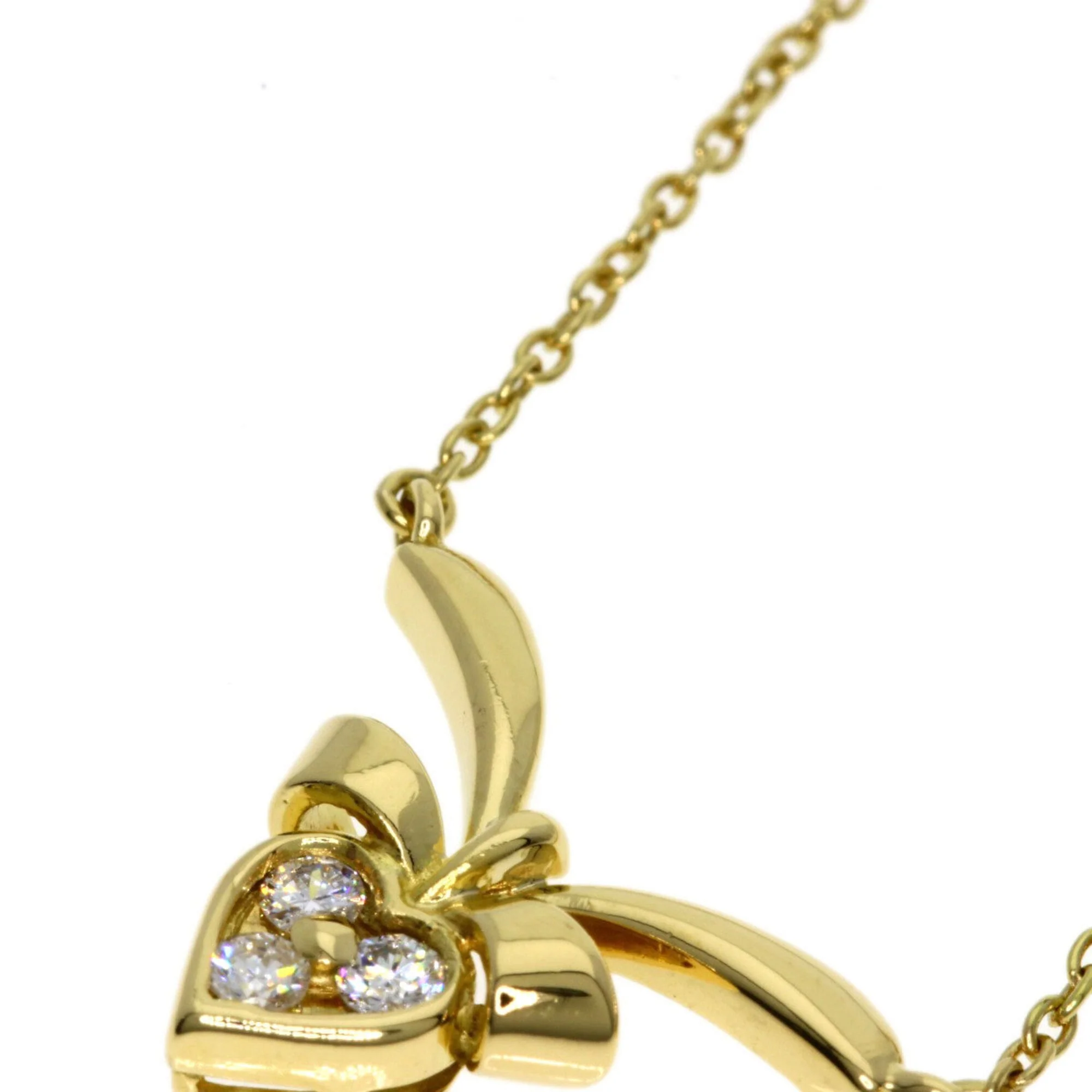 Pendant Necklace 18K Yellow Gold with Diamond - Image 6