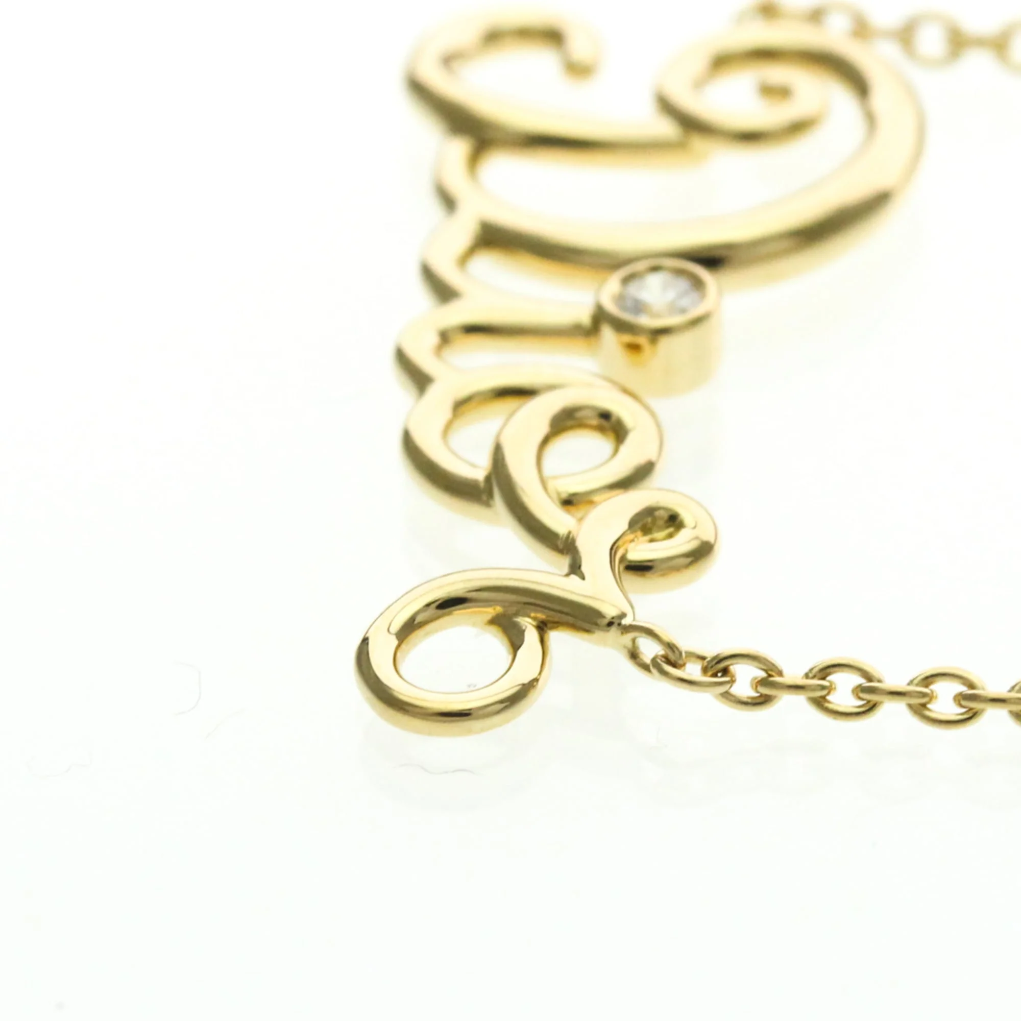 Pendant Necklace 18K Yellow Gold with Diamond - Image 3