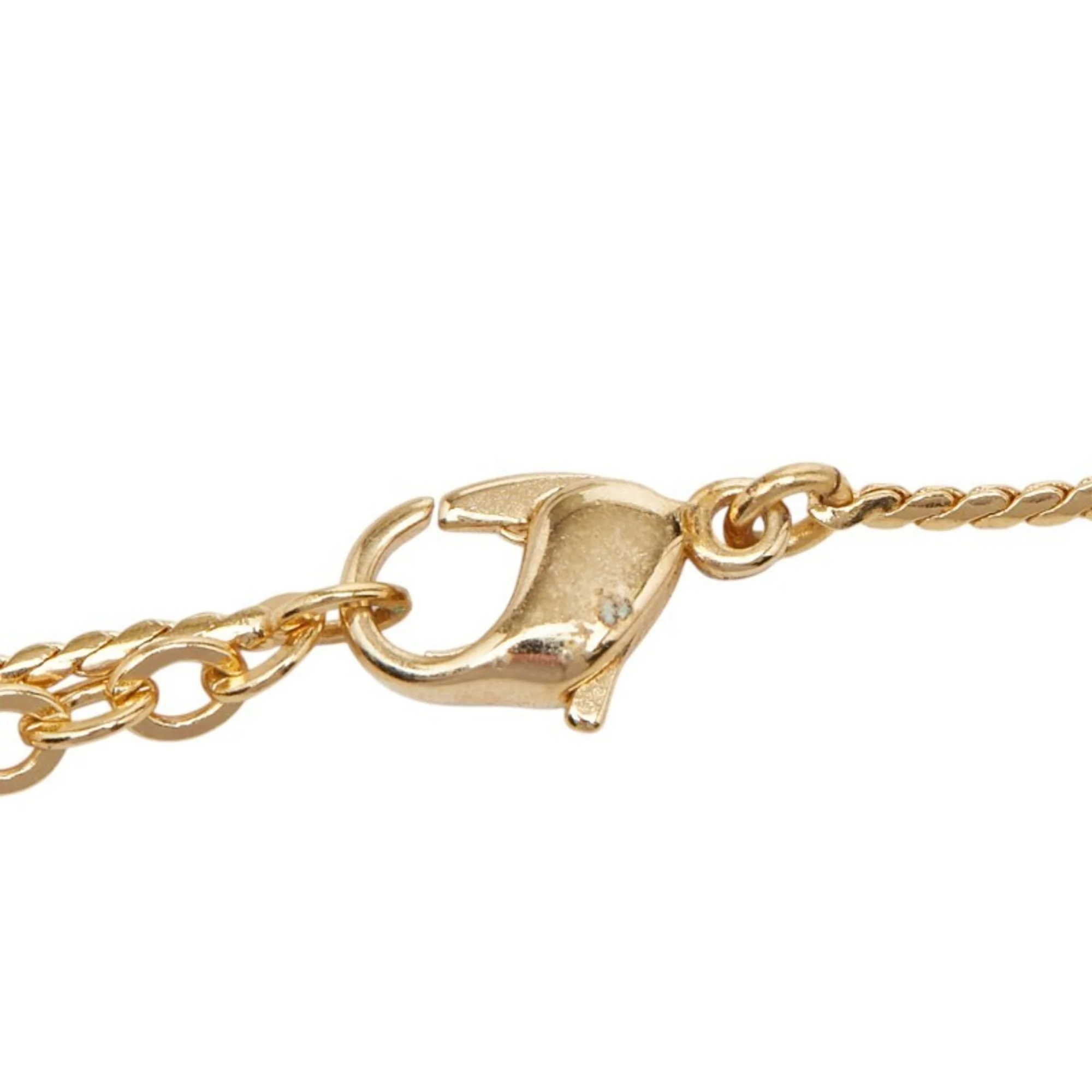 Pendant Necklace Gold and Rhinestone - Image 5