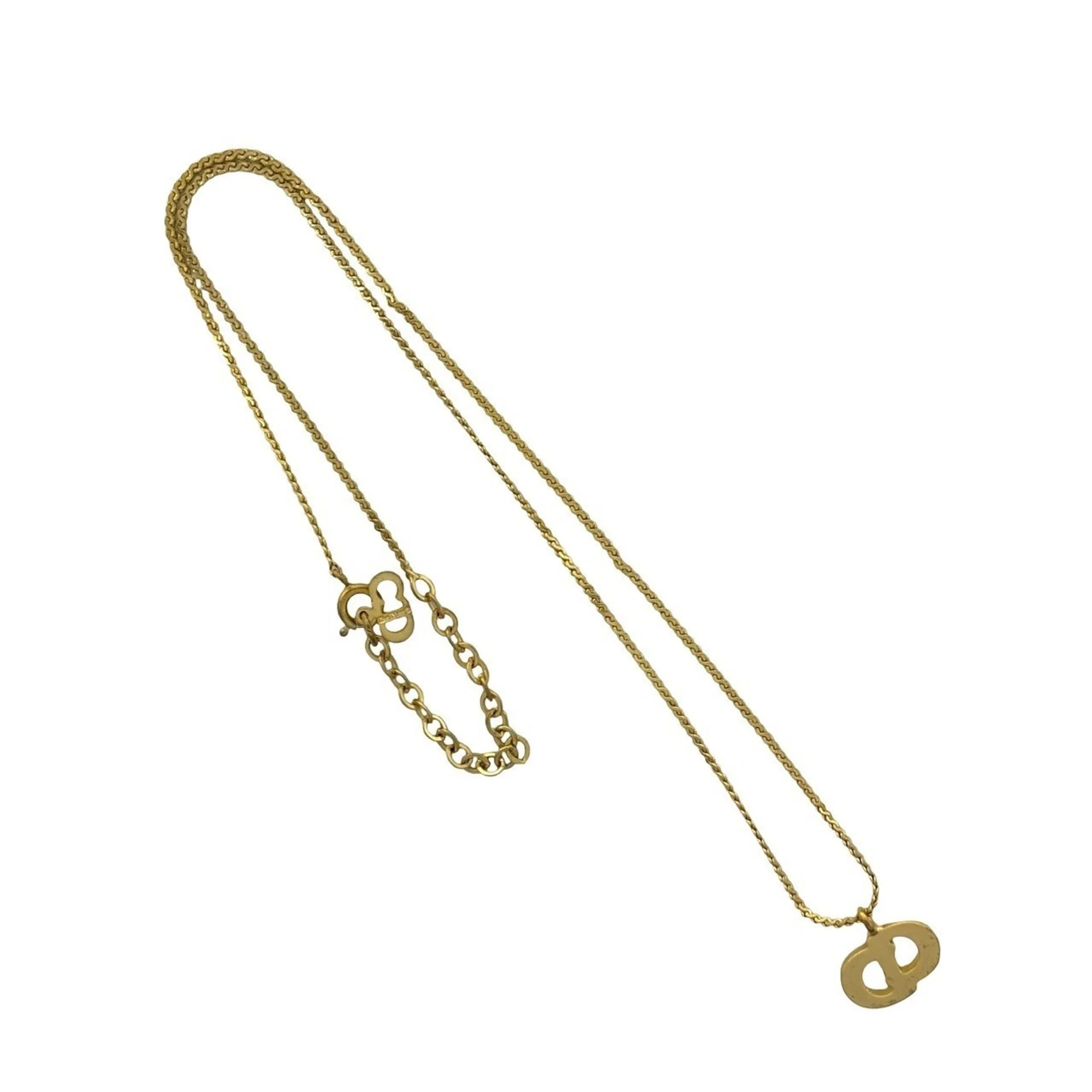 Pendant Necklace Gold and Rhinestone - Image 5