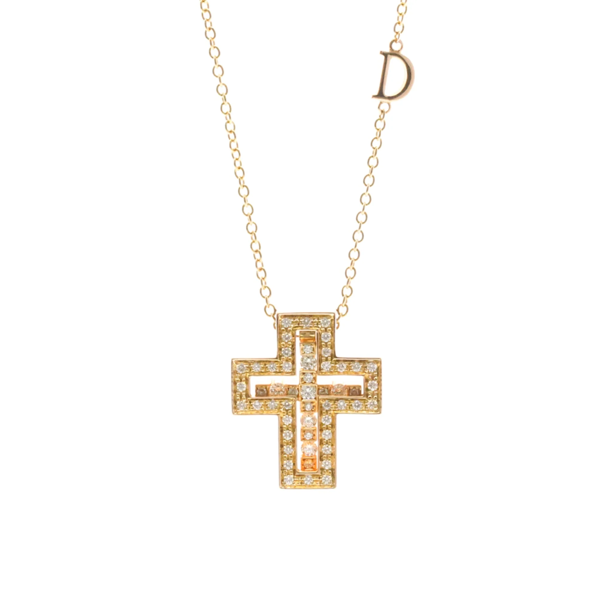 Belle Epoque Pendant Necklace 18K Rose Gold with Diamond