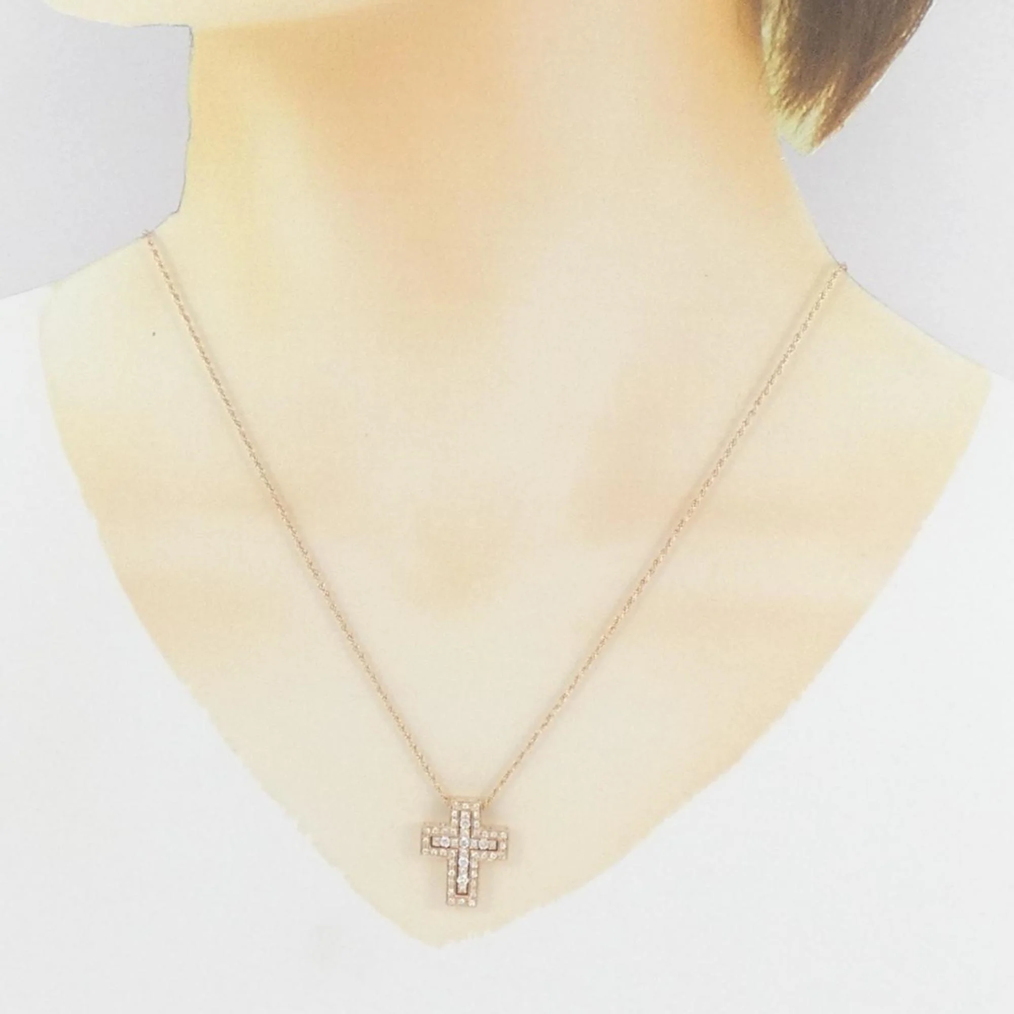 Belle Epoque Pendant Necklace 18K Rose Gold with Diamond - Image 6