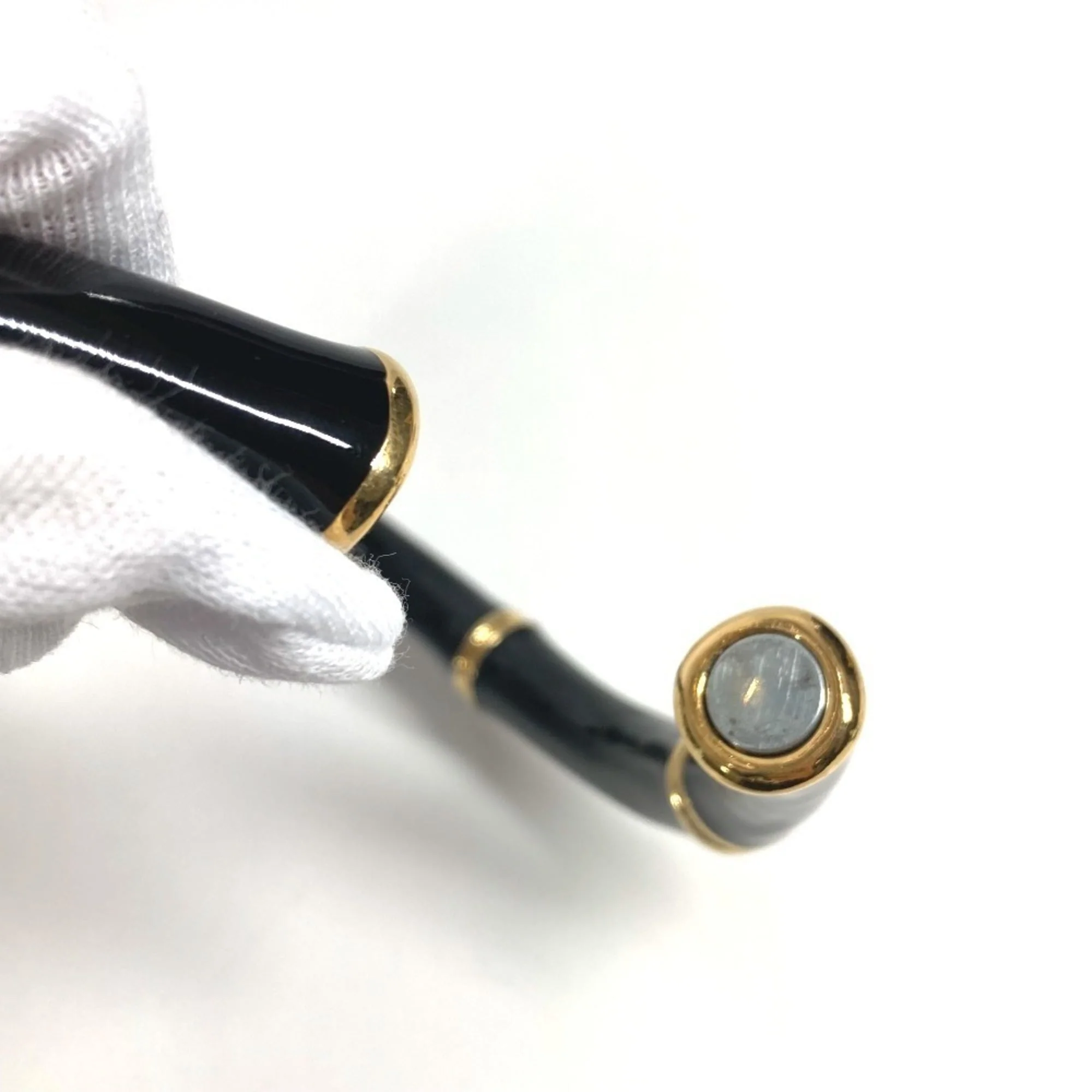 Bamboo Choker Necklace Aluminum Black and Gold - Image 8