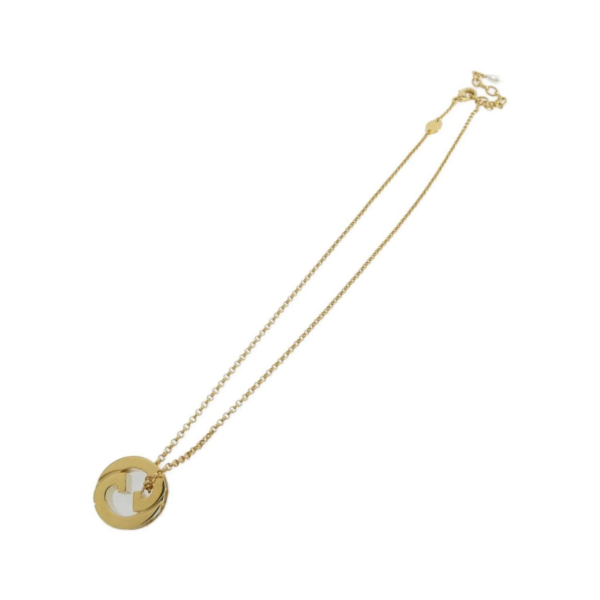 Blondie Pendant Necklace Clear Gold White - Image 2