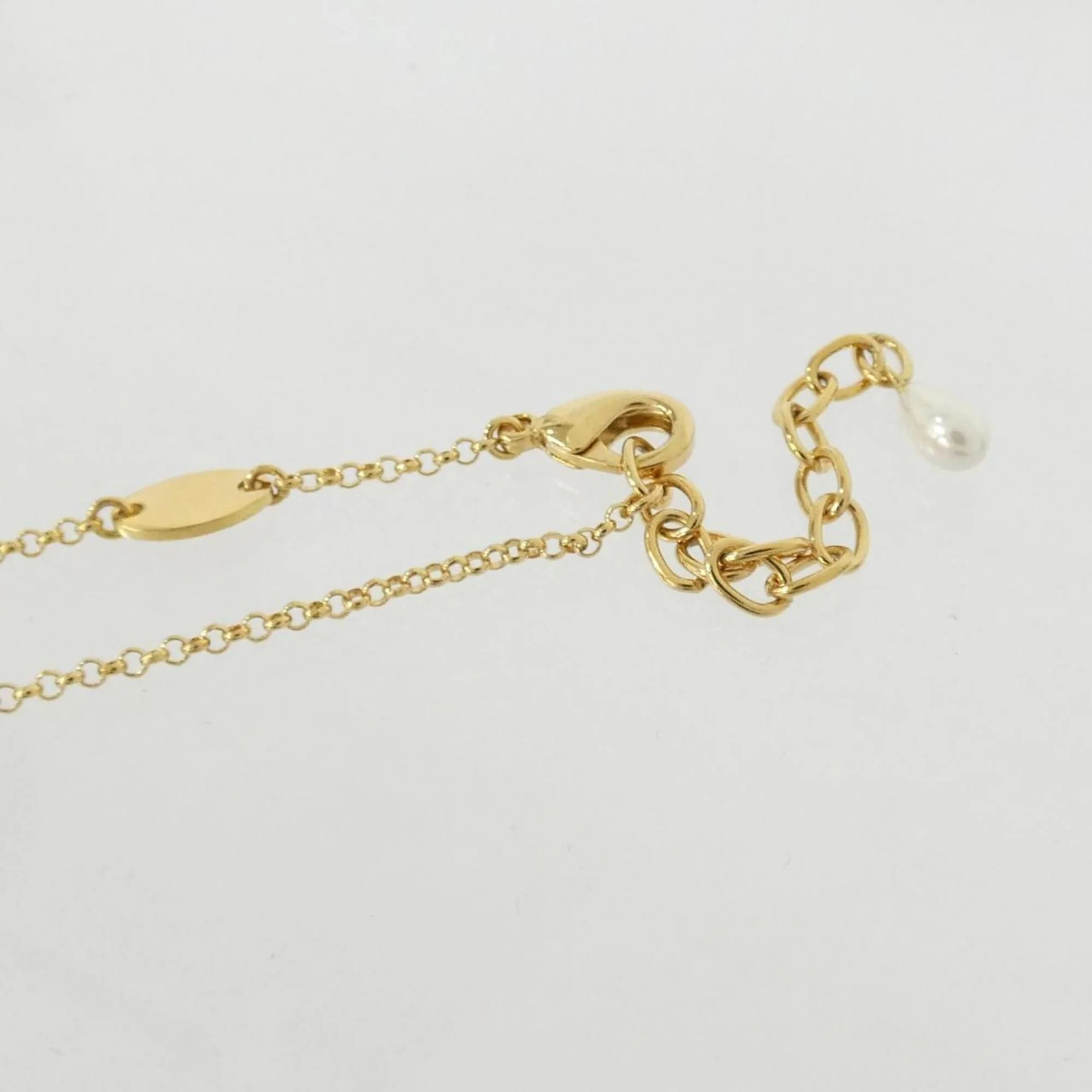 Blondie Pendant Necklace Clear Gold White - Image 4