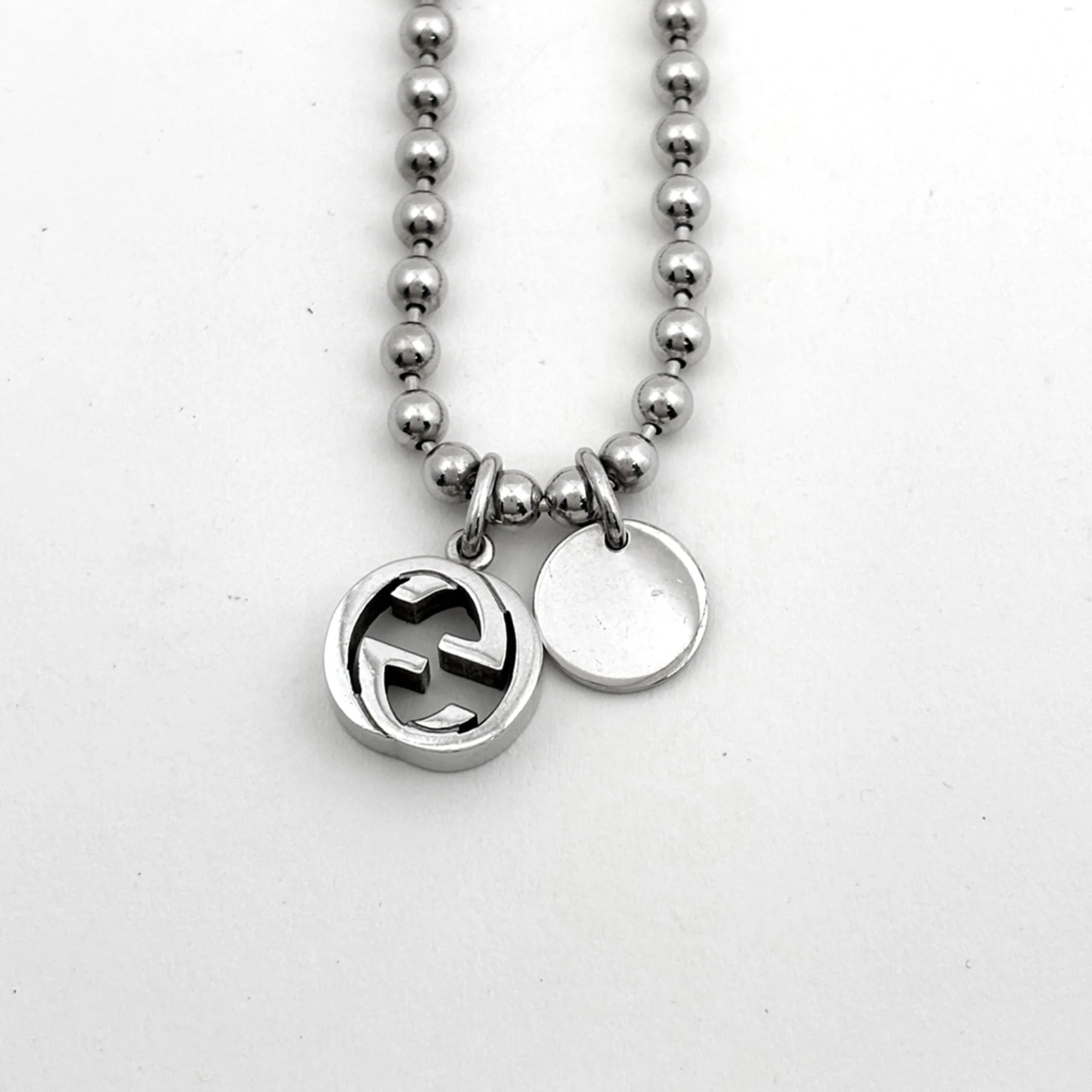 GG Pendant Necklace Sterling Silver - Image 2
