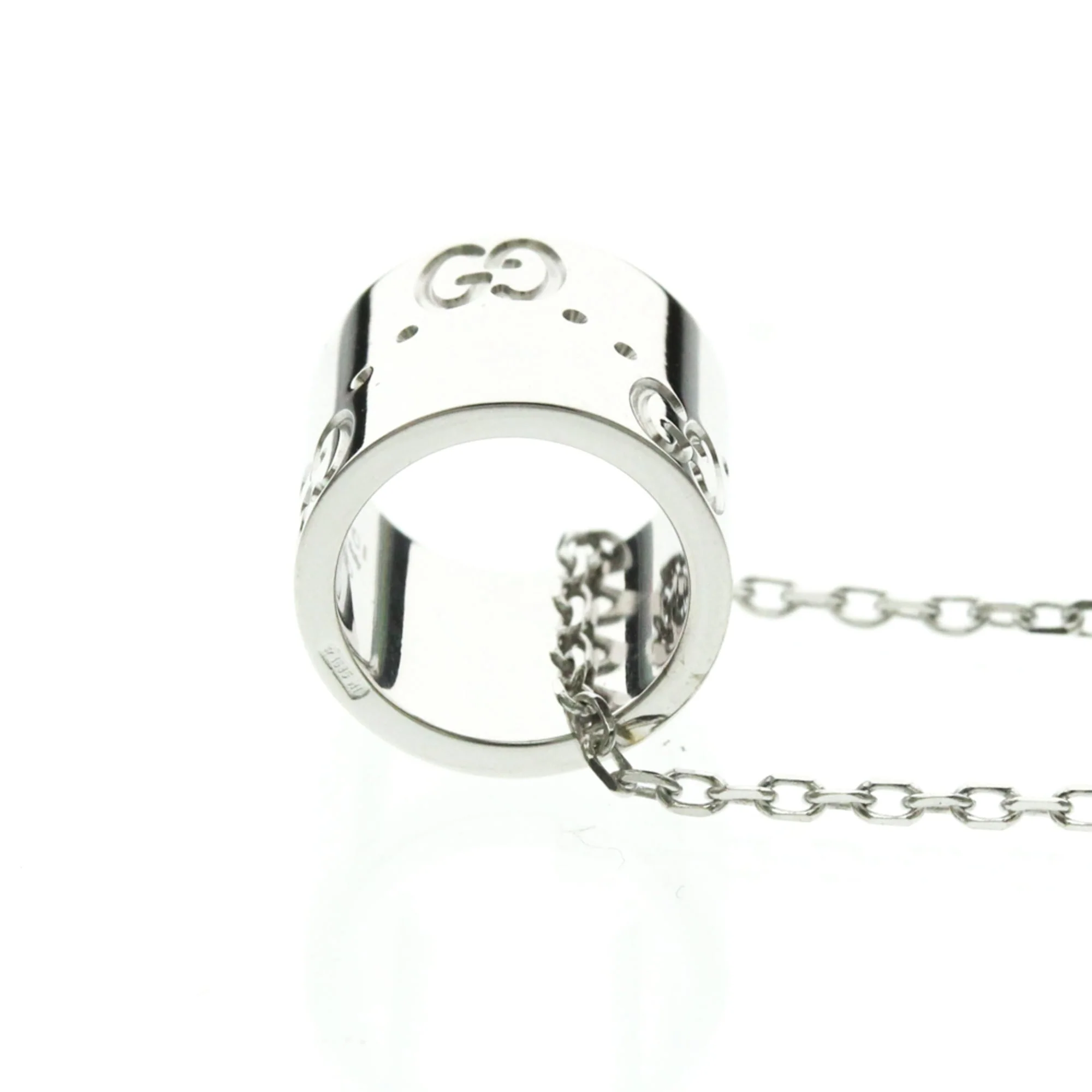 Pendant Necklace 18K White Gold - Image 2