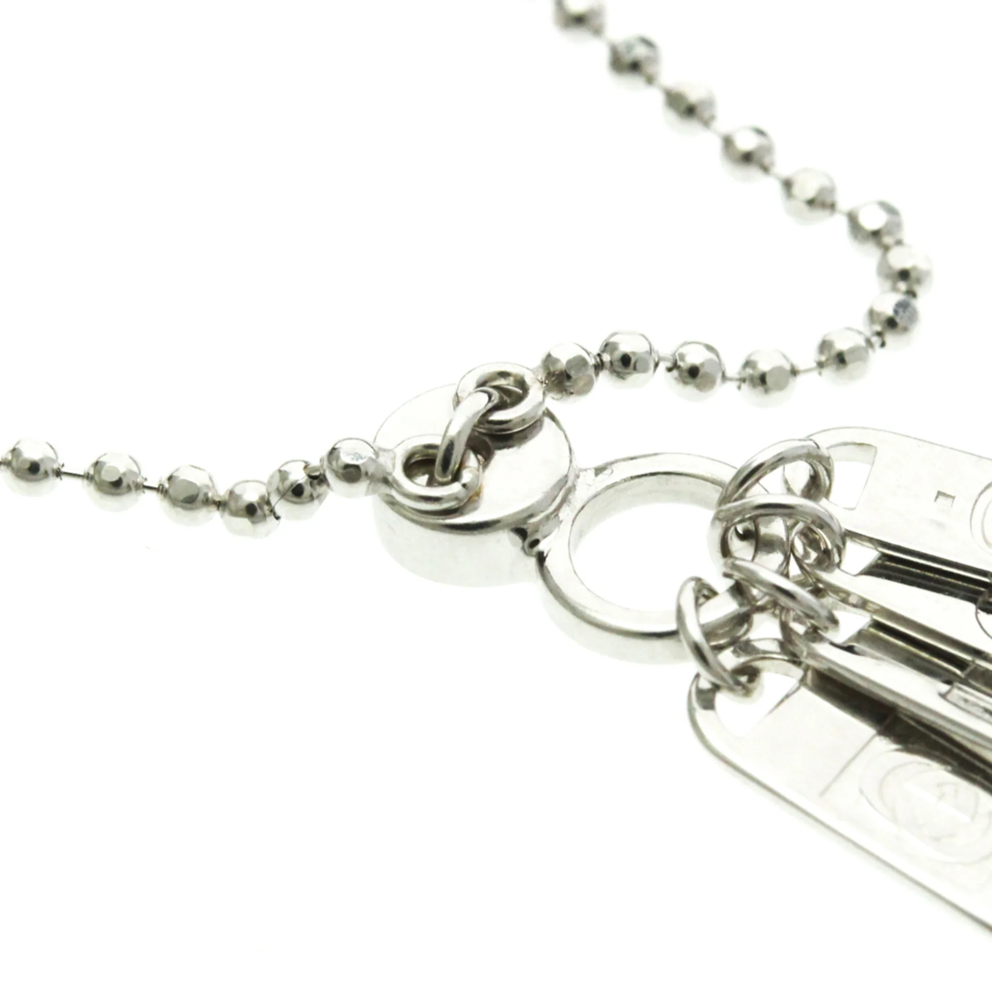 Pendant Necklace 18K White Gold with Diamond - Image 9