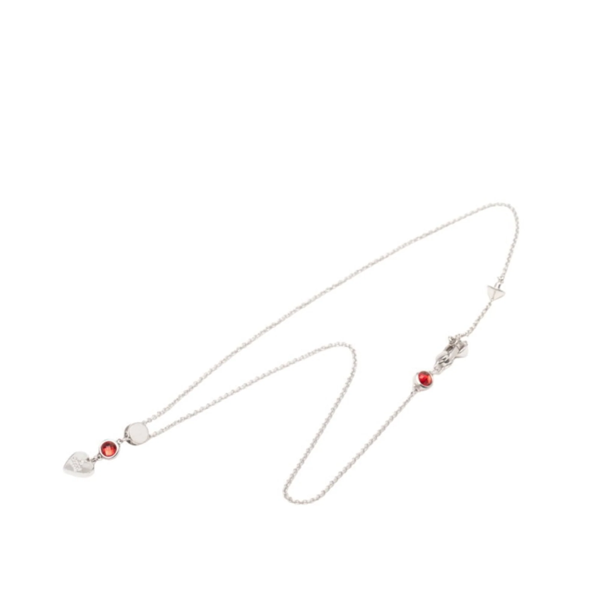 Trademark Heart Pendant Necklace Sterling Silver with Crystal - Image 3