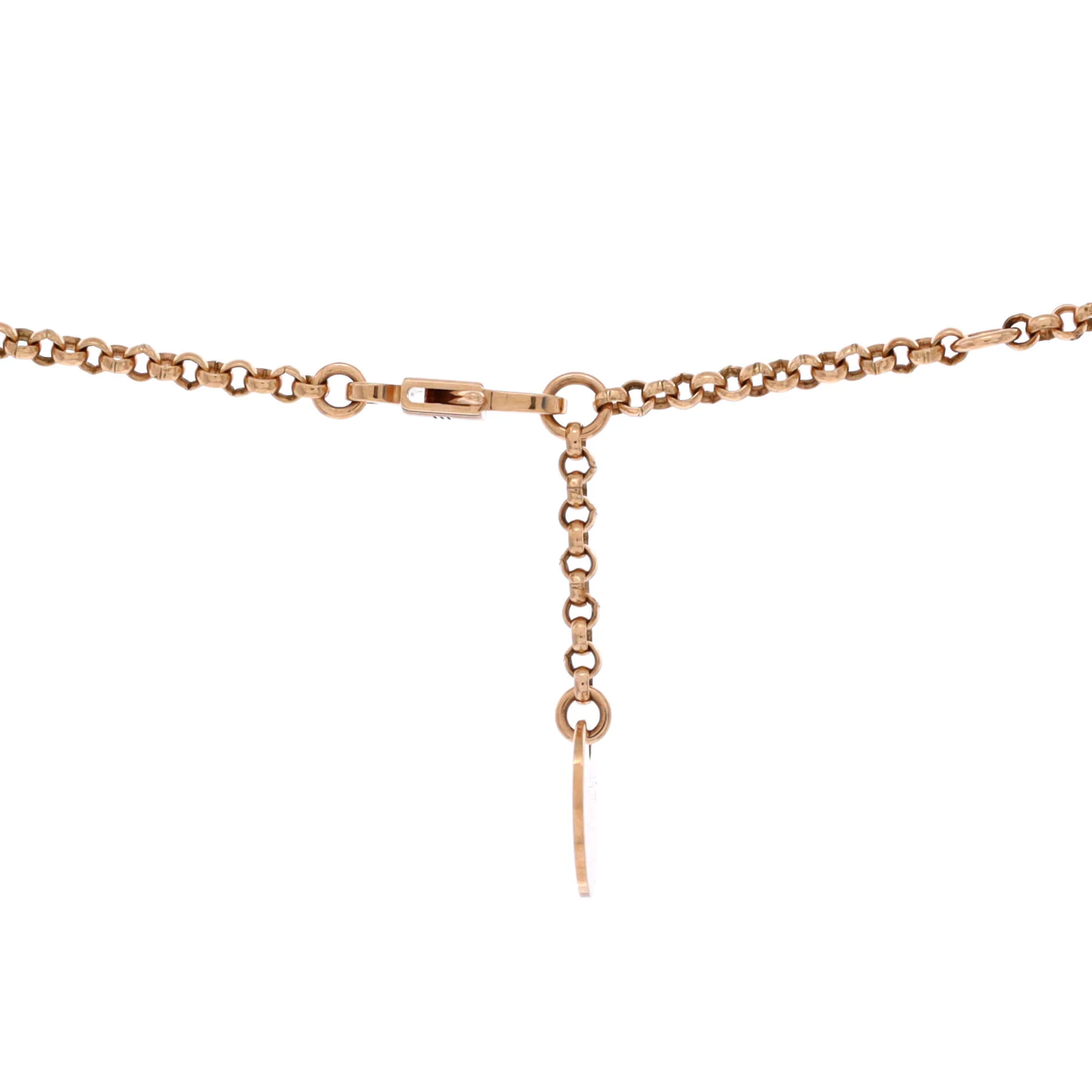 Kelly Clochette Pendant Necklace 18K Rose Gold with Diamonds Small - Image 4