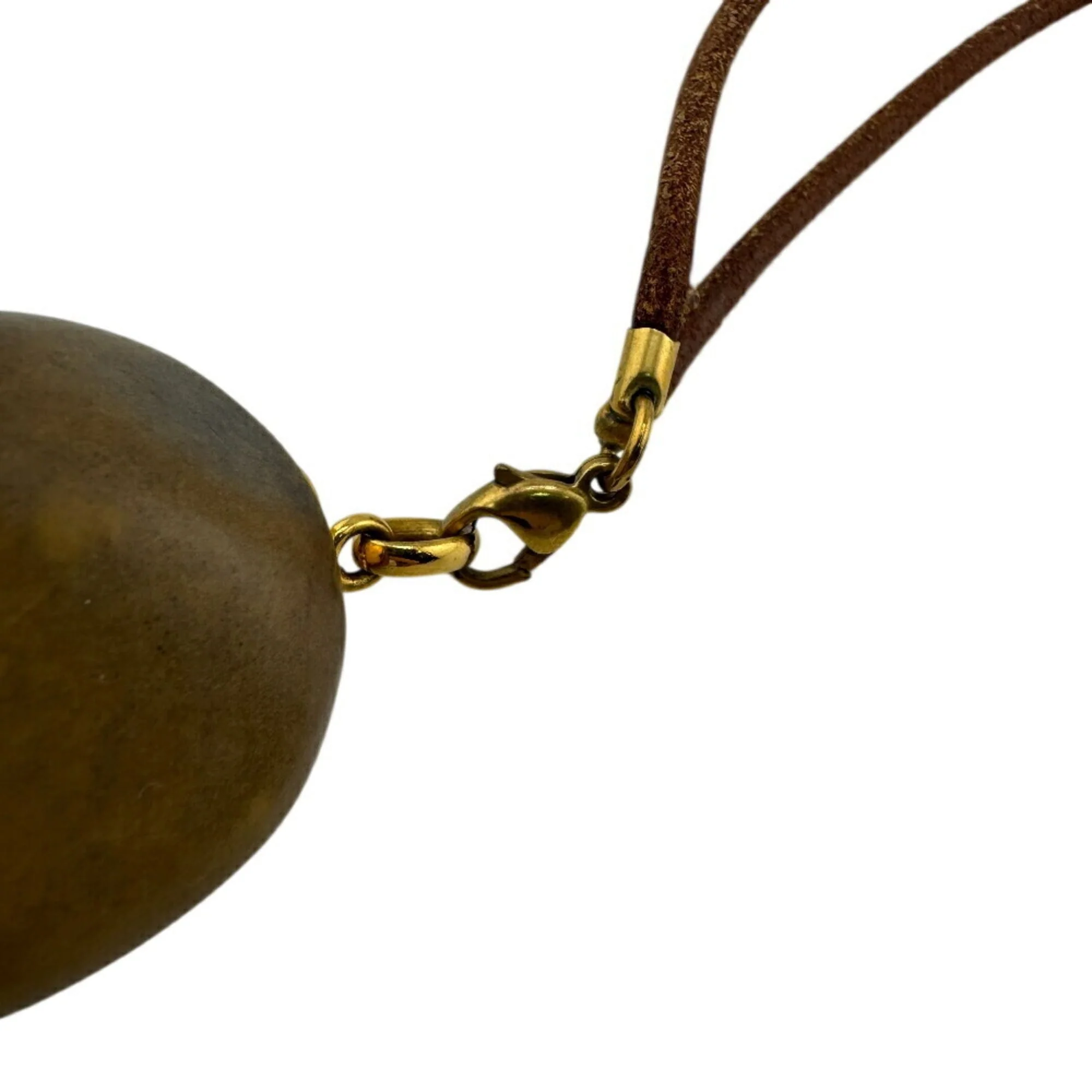 Leather Necklace Brown - Image 2
