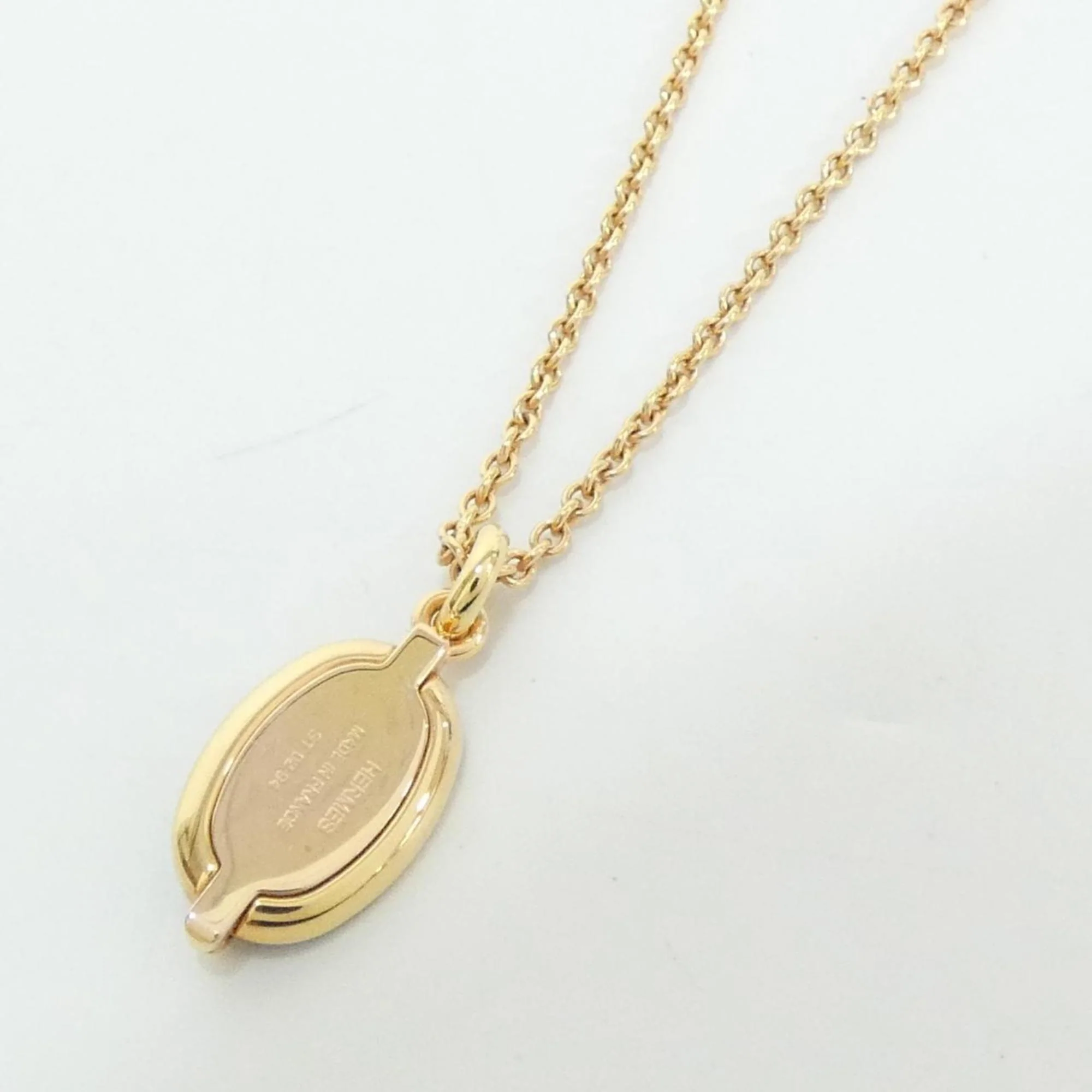Maillon Pendant Necklace Black Mini - Image 3