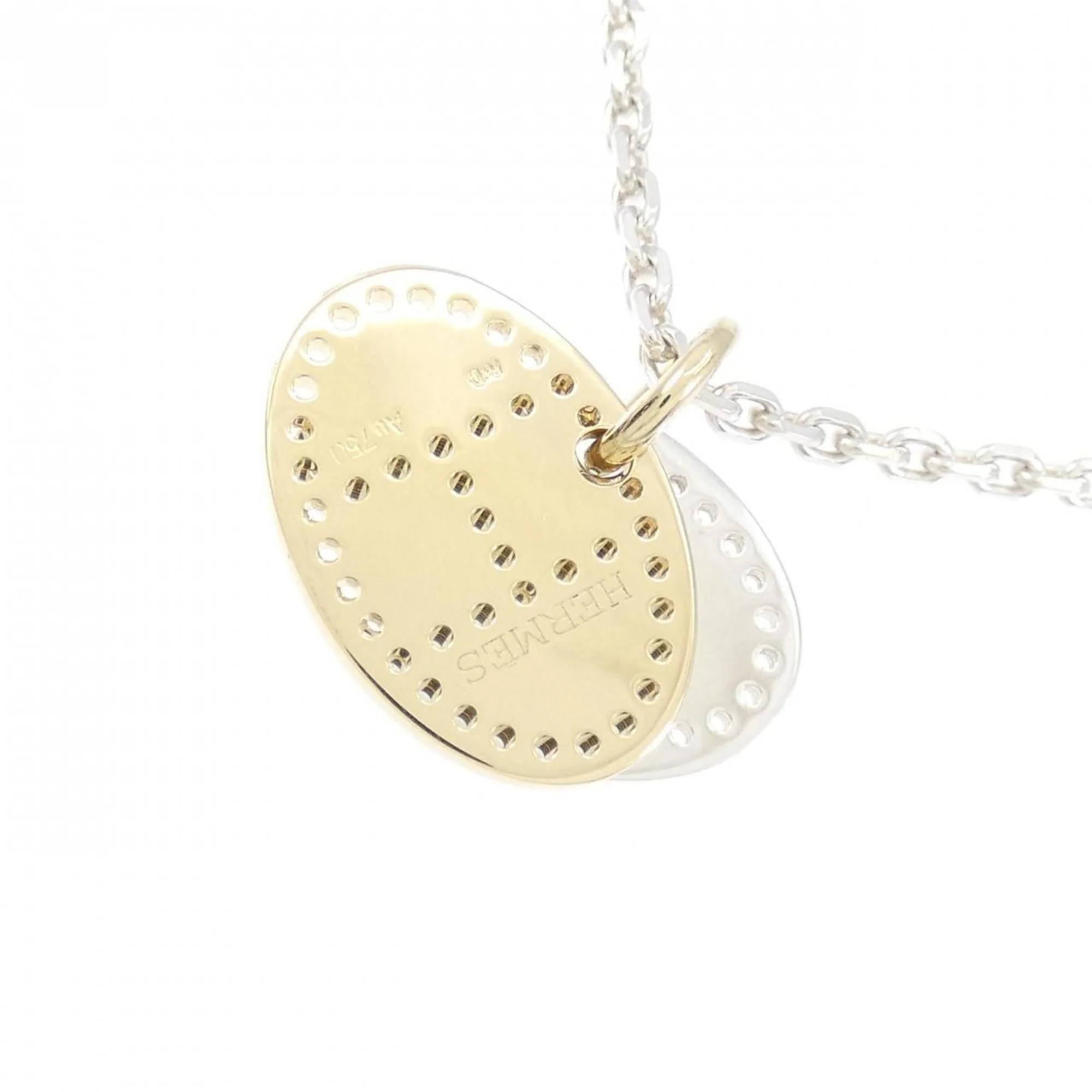Pendant Necklace Sterling Silver and 18K Yellow Gold - Image 4