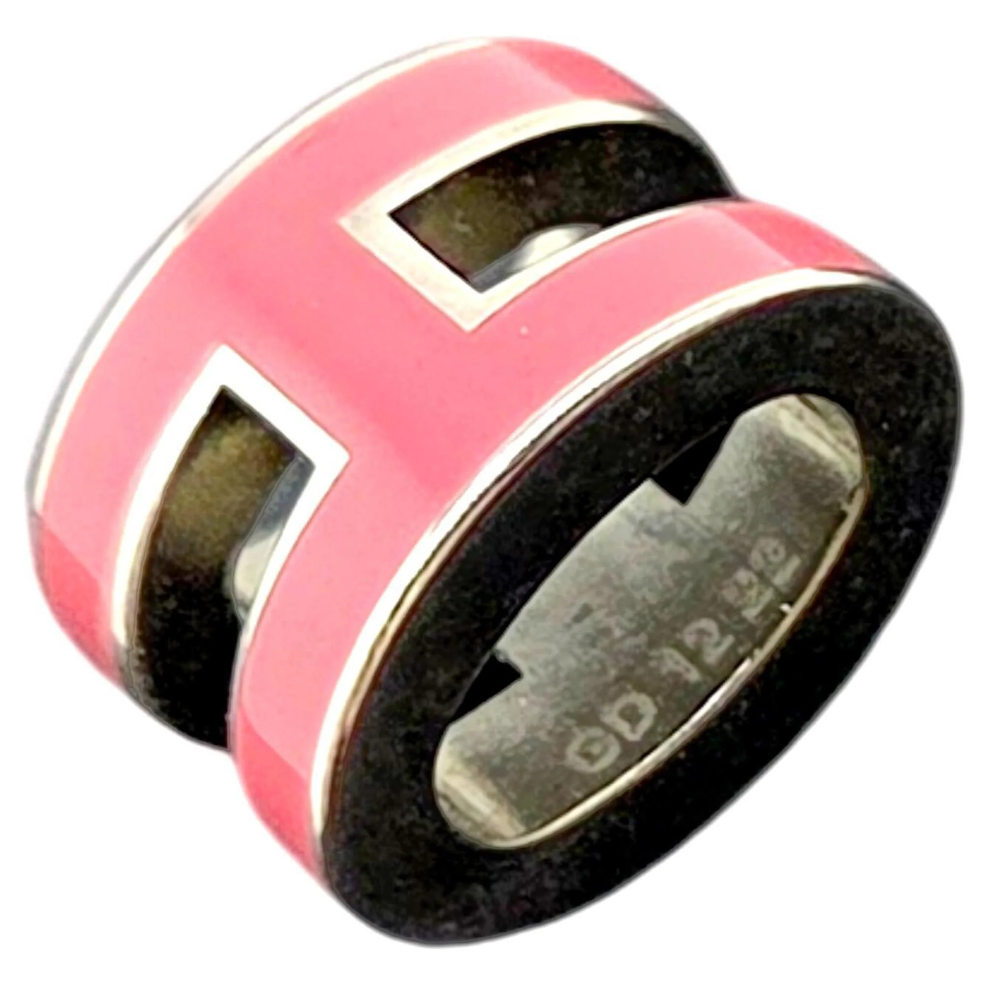 Pop Ash Pendant Necklace Metal Pink and Silver Mini - Image 6