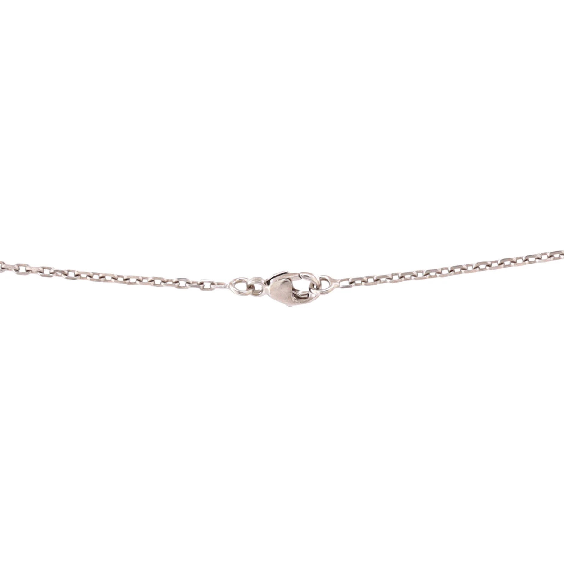 Pop H Pendant Chain Necklace Metal and Enamel Mini - Image 3