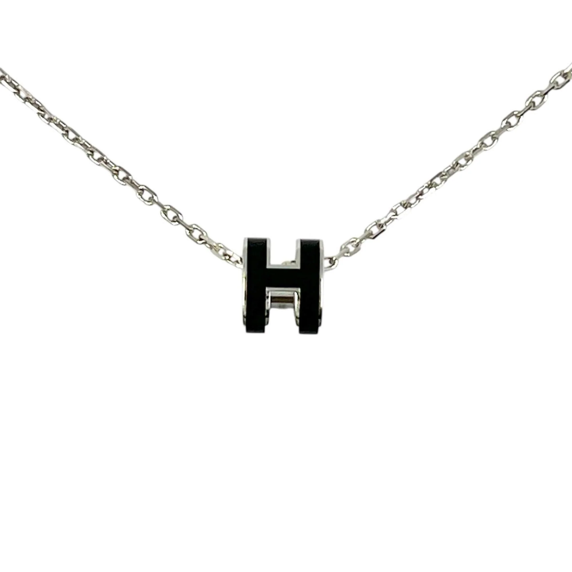Pop H Pendant Necklace Silver-Tone Metal - Image 2
