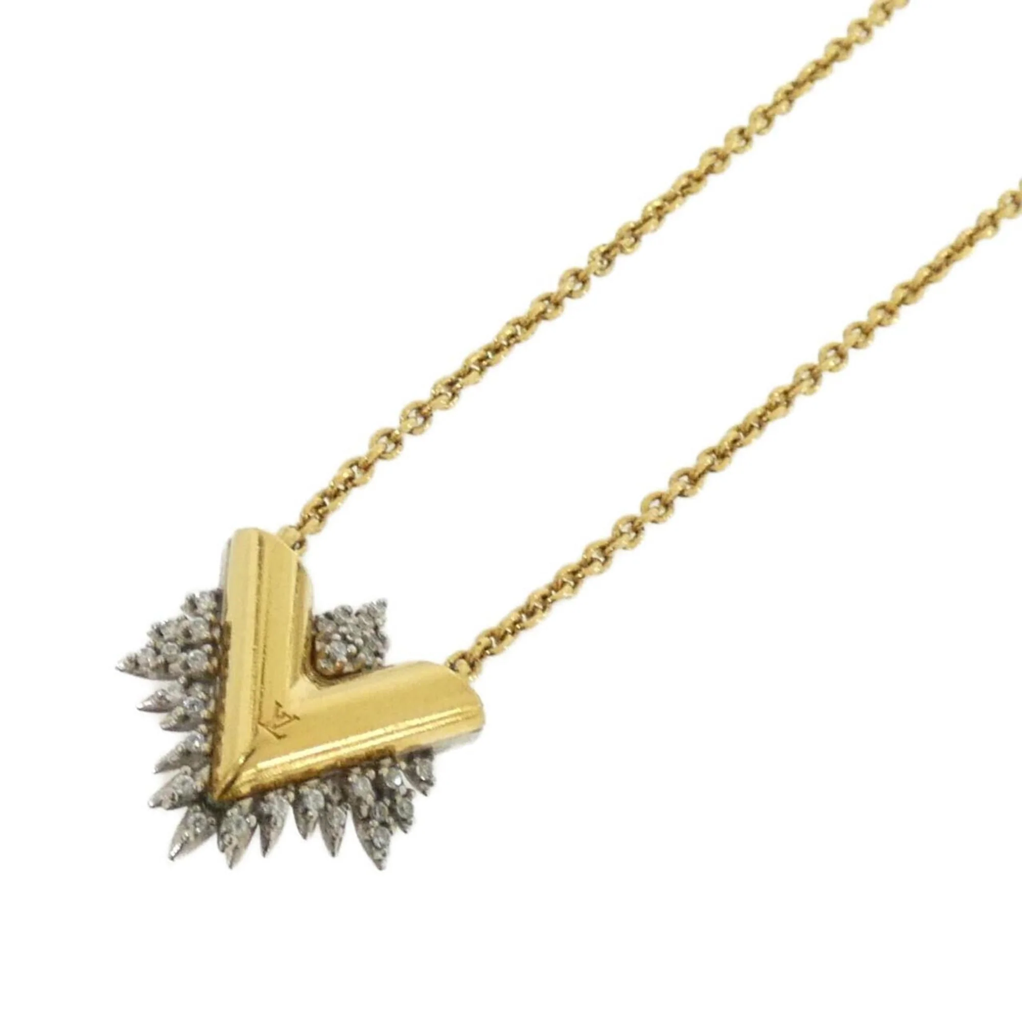 Collier Glory V Pendant Necklace Gold and Silver