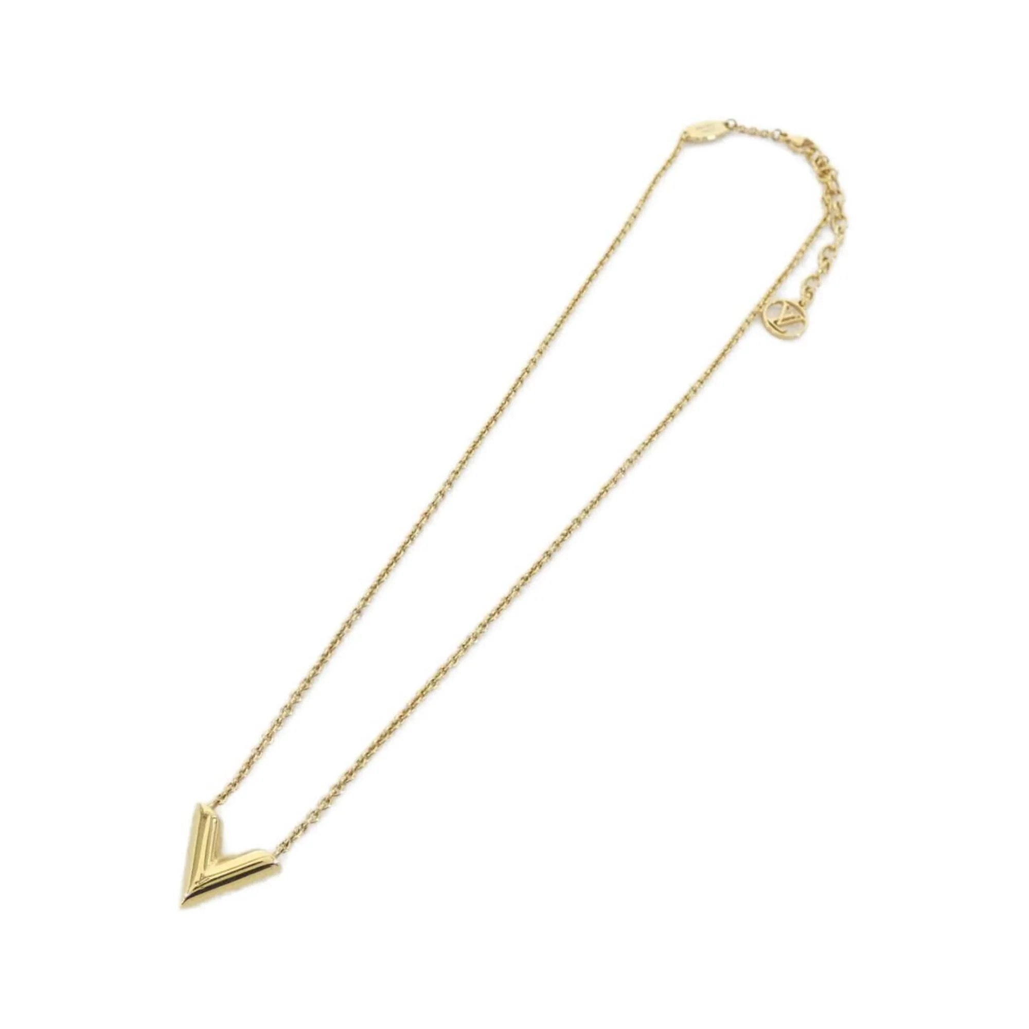 Essential V Pendant Necklace Gold - Image 2