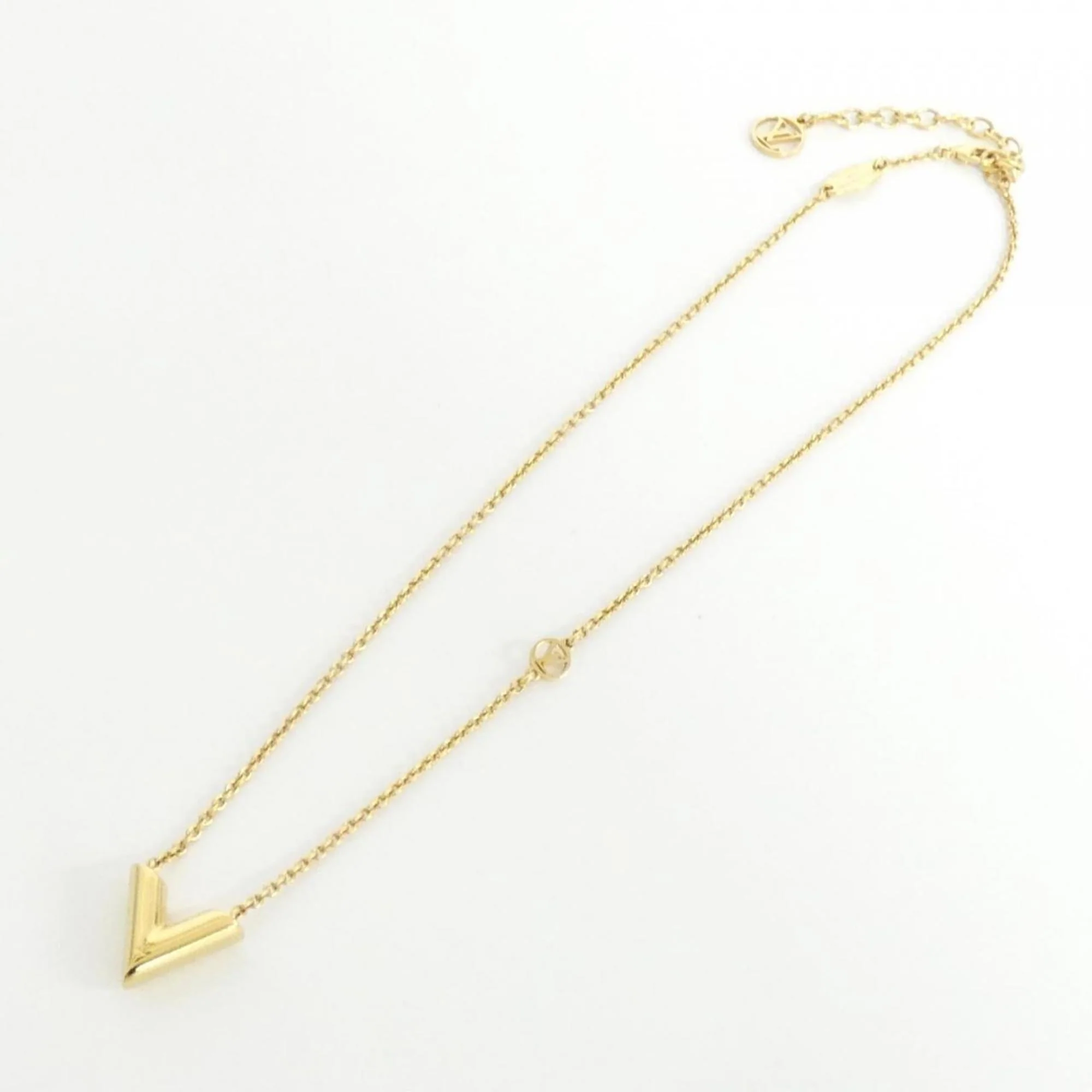 Essential V Pendant Necklace Gold - Image 2
