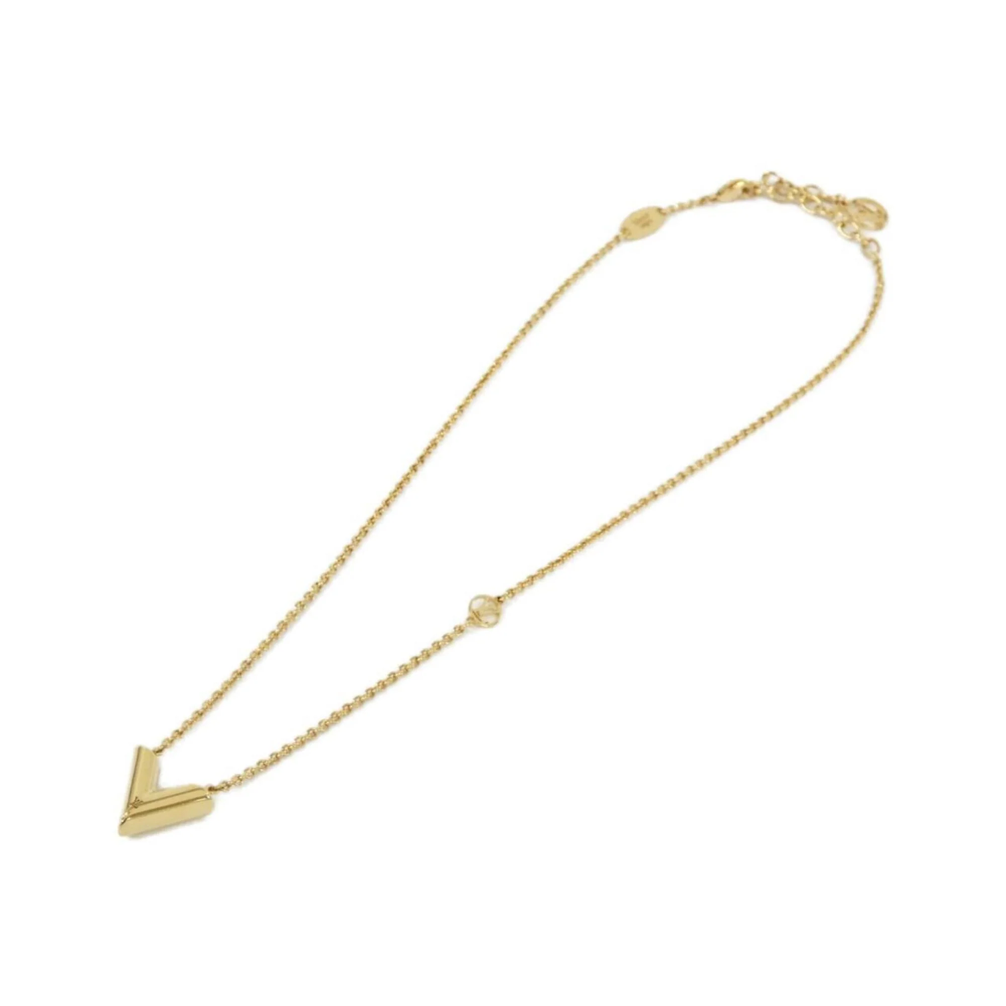 Essential V Pendant Necklace Gold - Image 2