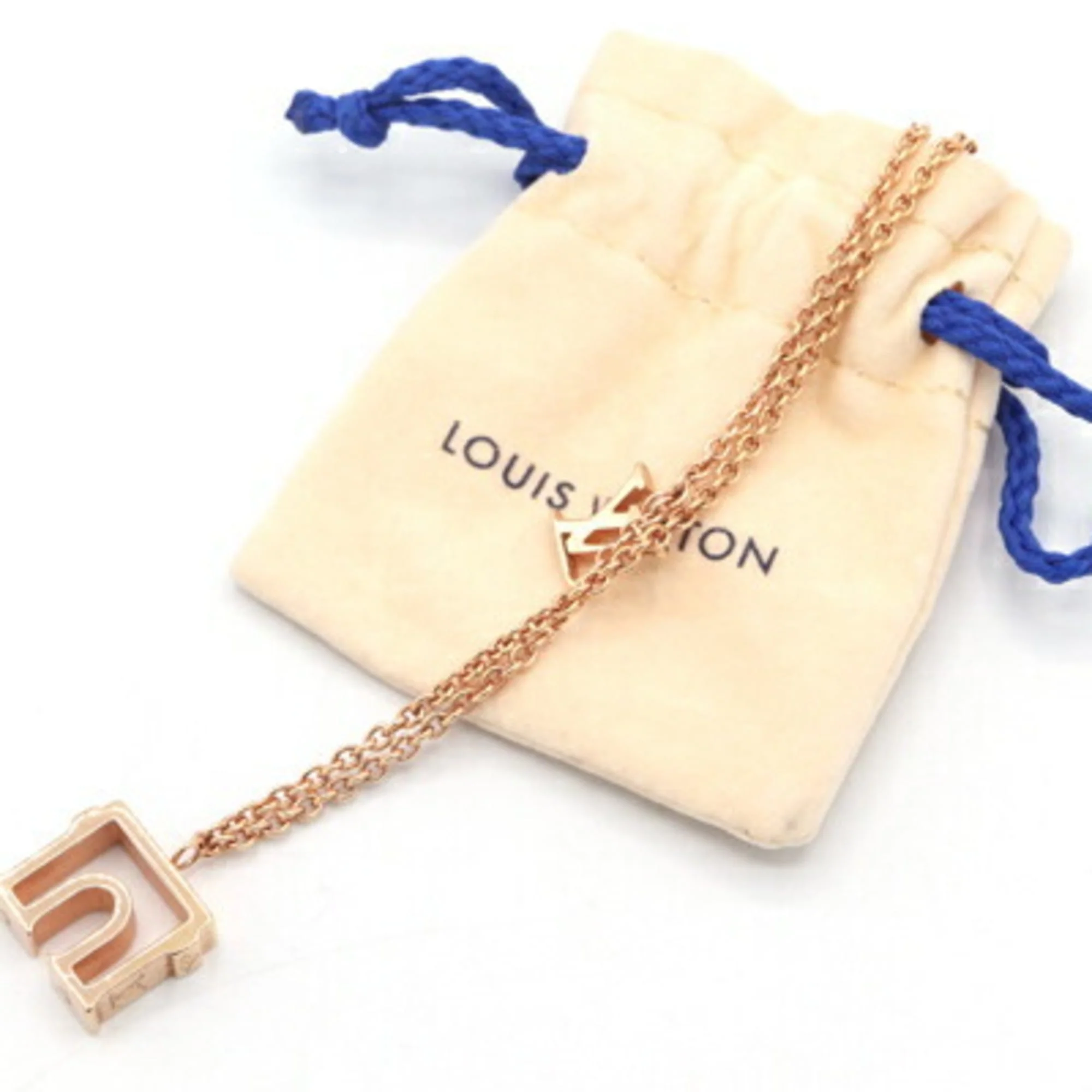 Pendant Necklace Metal Pink Gold - Image 5