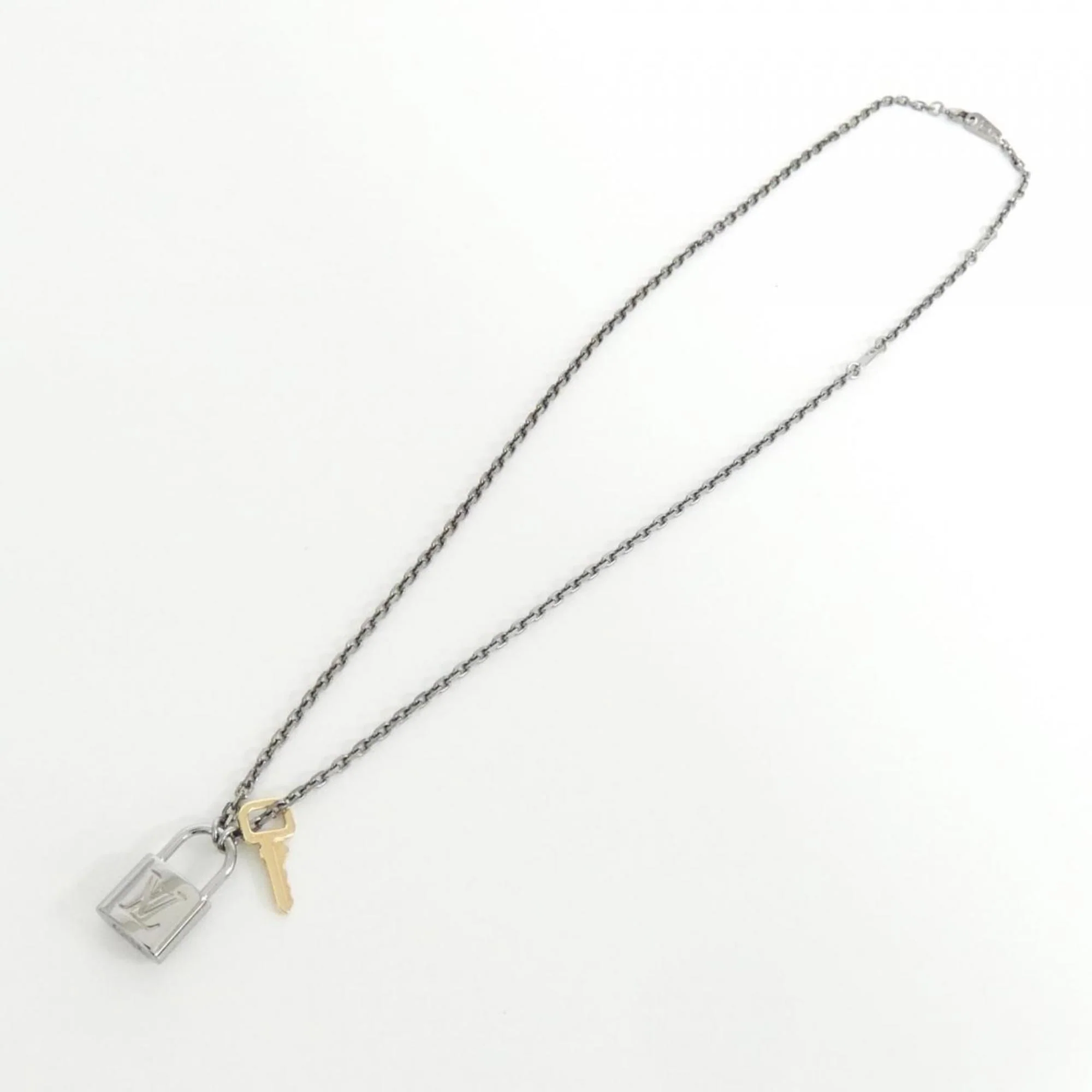 Pendant Necklace Pink Gold and Silver - Image 2