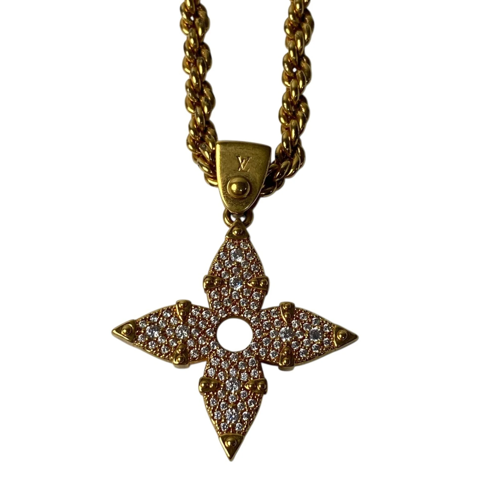 Rope Pendant Necklace Gold - Image 2