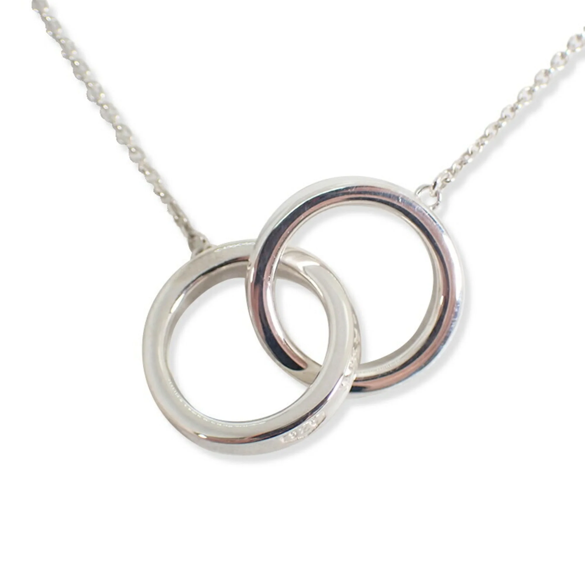 1837 Interlocking Circle Pendant Necklace Sterling Silver - Image 2