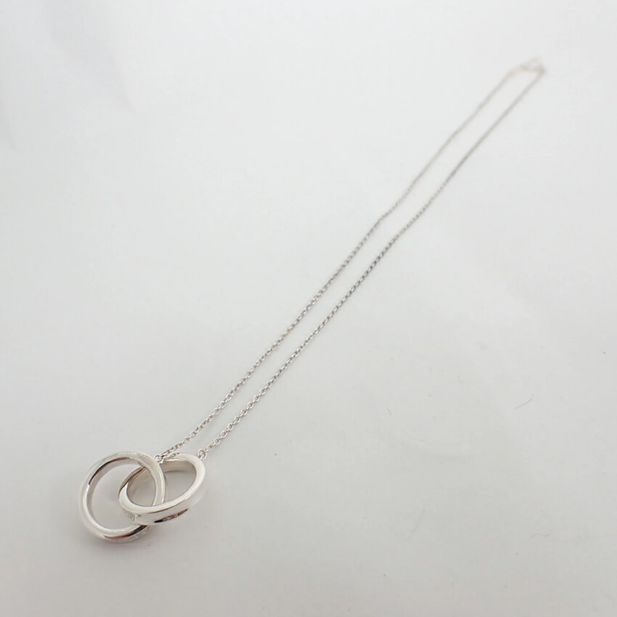 1837 Interlocking Circle Pendant Necklace Sterling Silver - Image 6