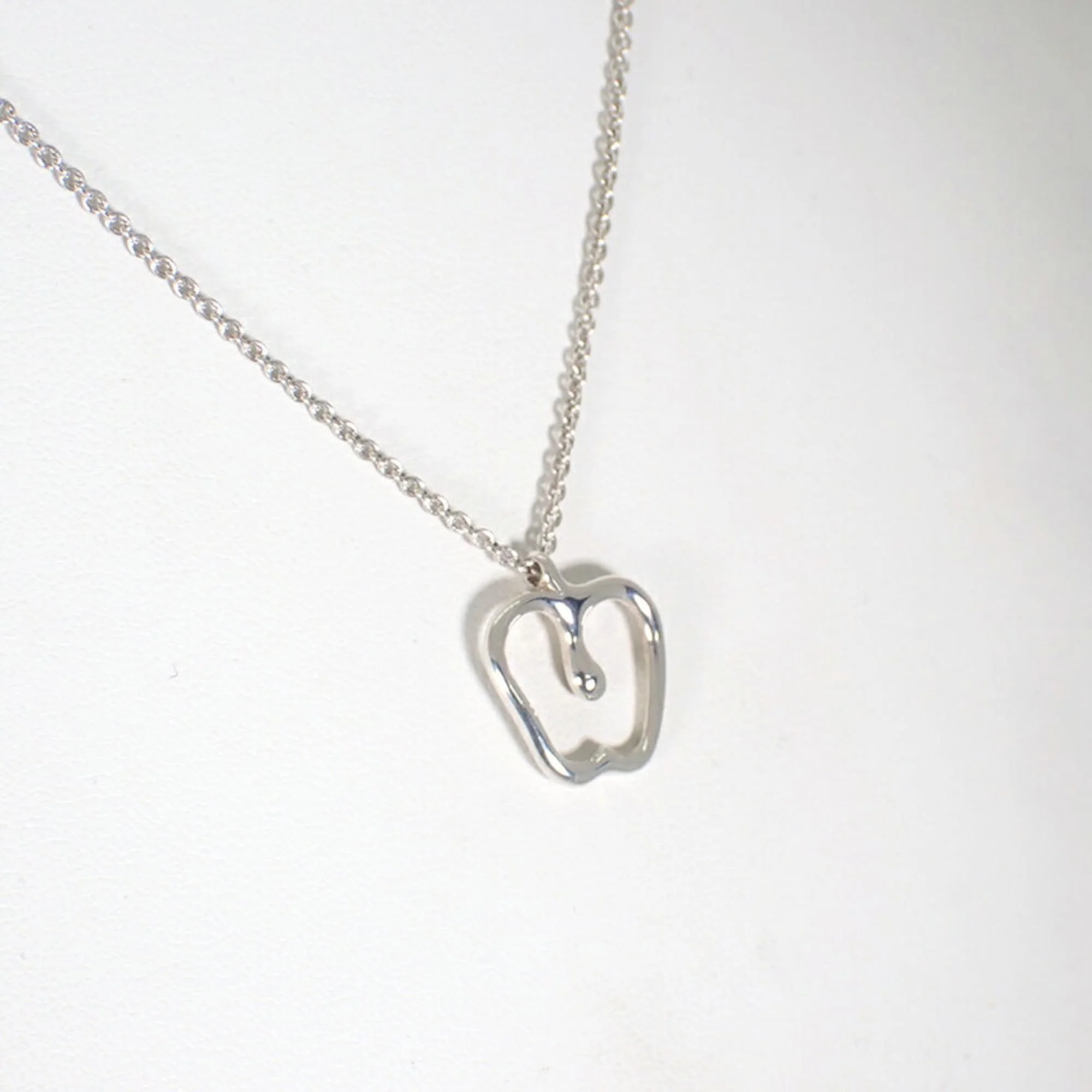 Apple Pendant Necklace Sterling Silver - Image 4