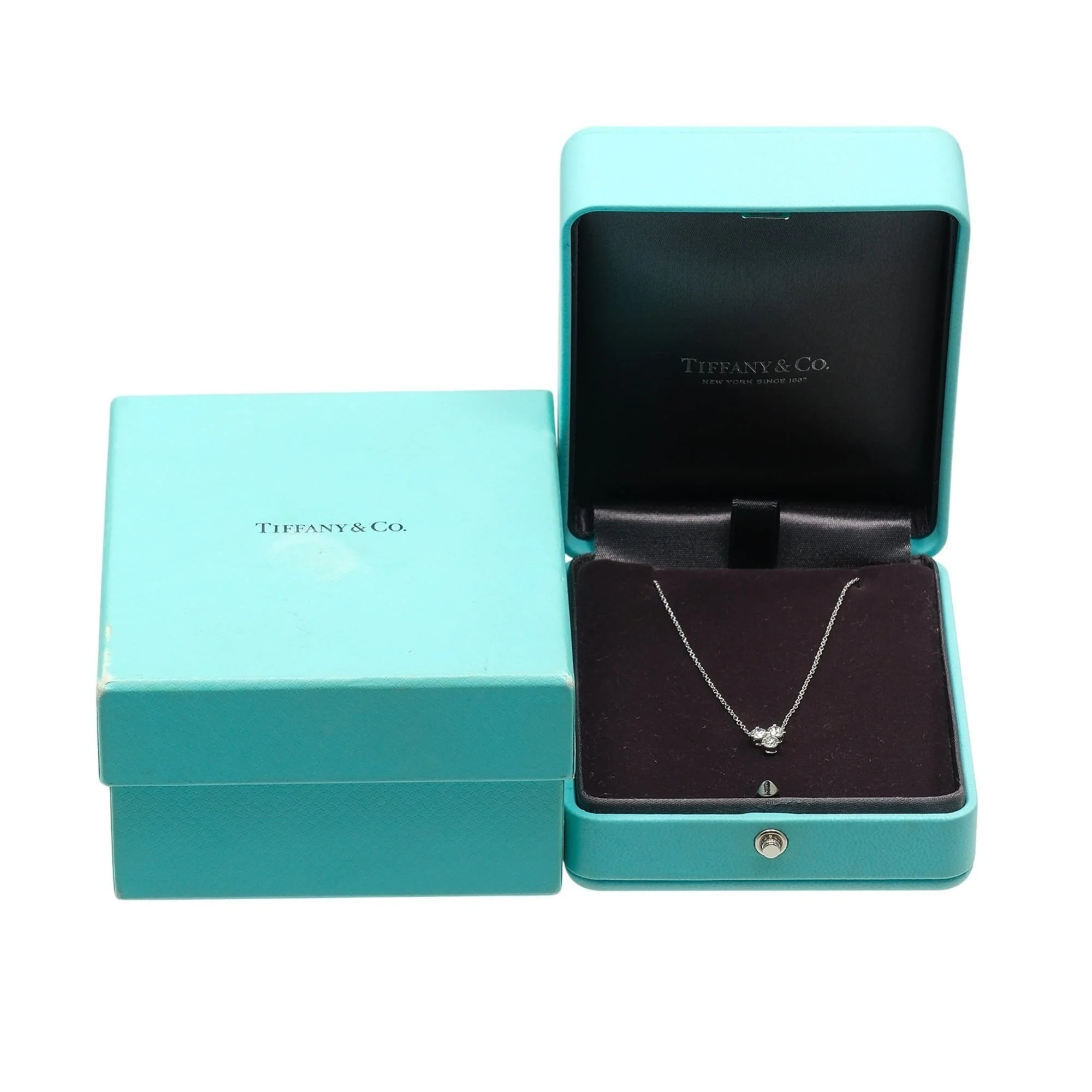 Aria Pendant Necklace Platinum with Diamond - Image 7