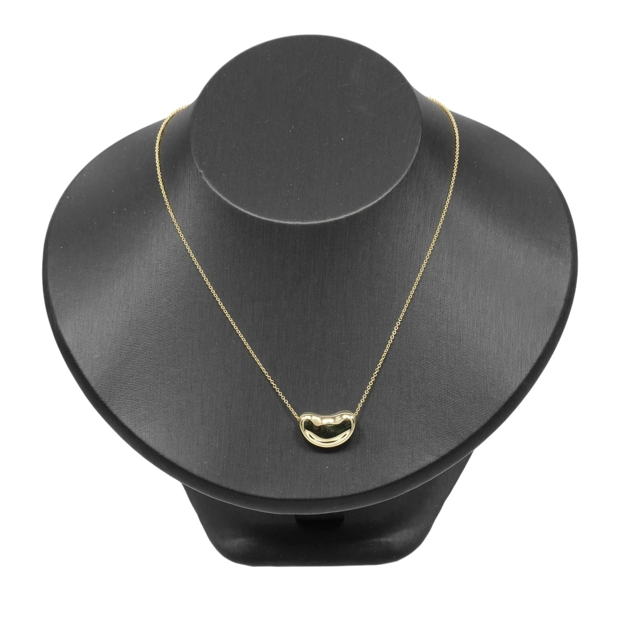 Bean Pendant Necklace 18K Yellow Gold 18.67mm - Image 2