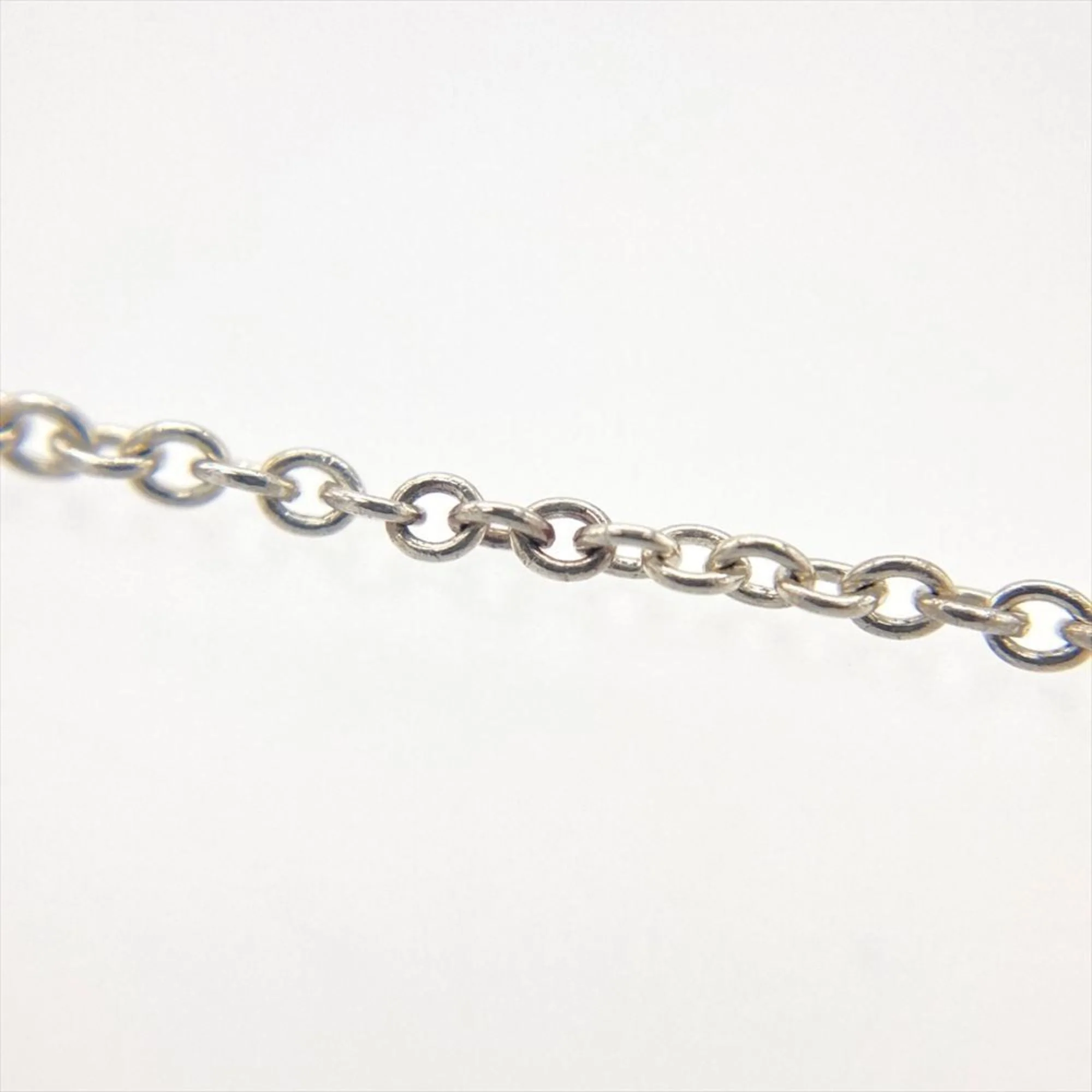 Bean Pendant Necklace Sterling Silver 11mm - Image 6