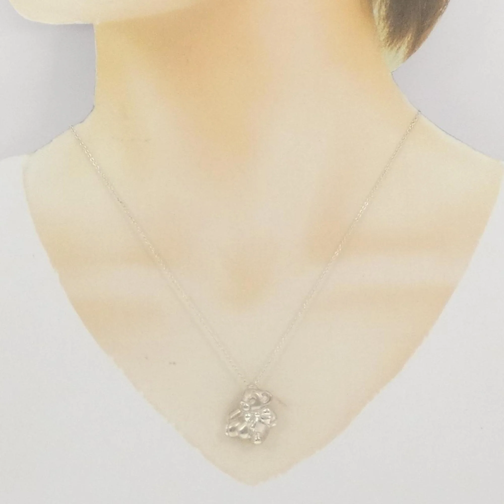 Bear Pendant Necklace Sterling Silver - Image 6