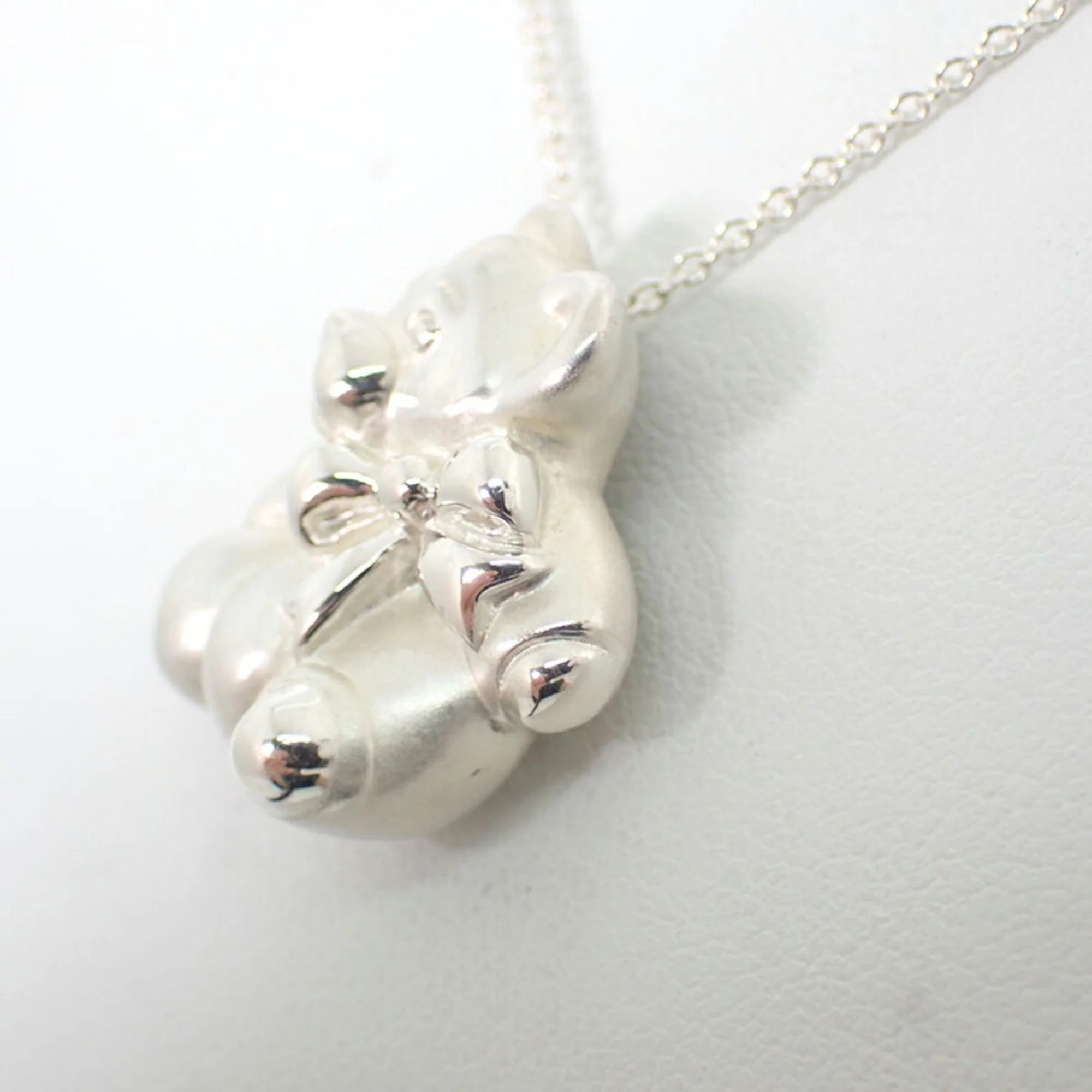 Bear Pendant Necklace Sterling Silver - Image 5