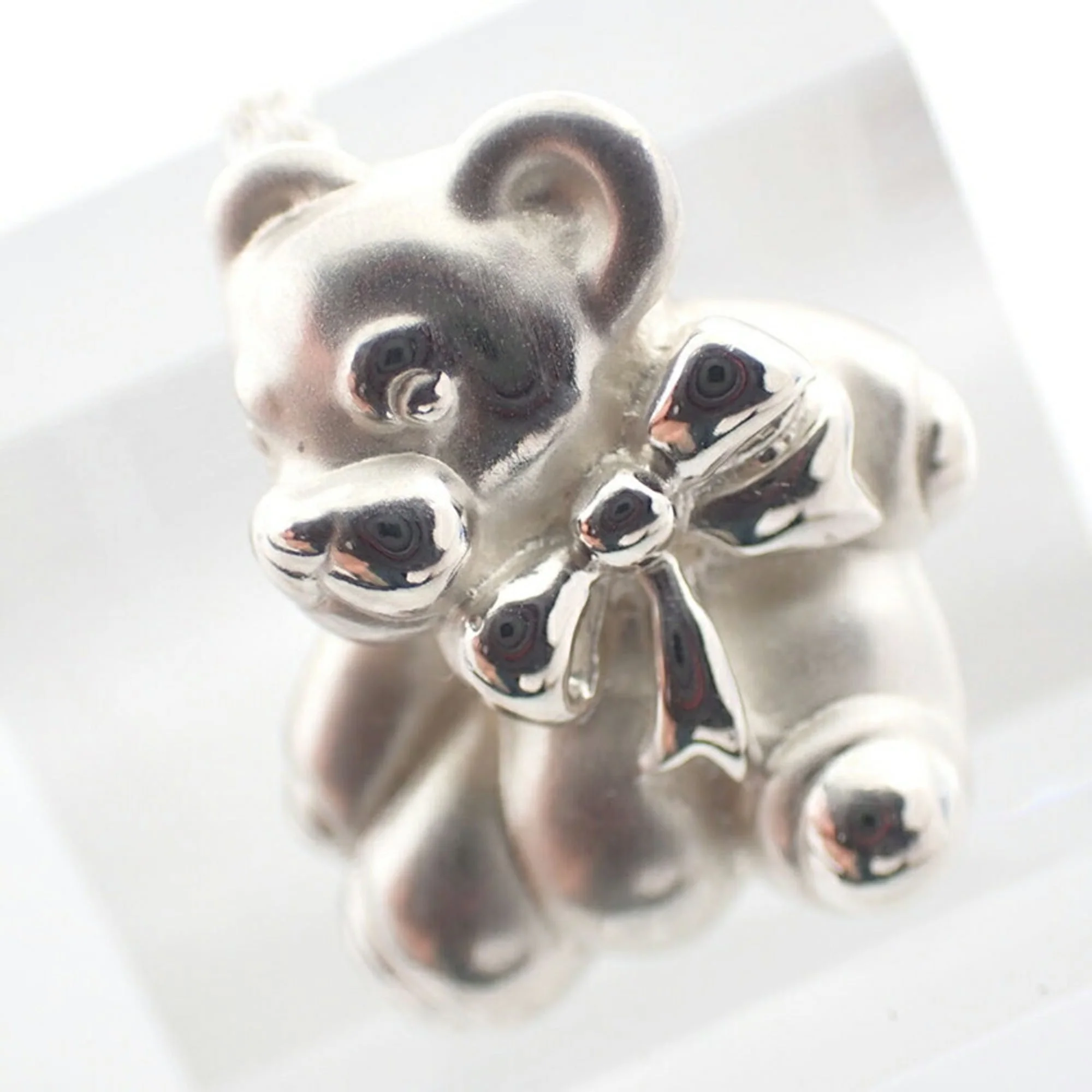 Bear Pendant Necklace Sterling Silver - Image 7
