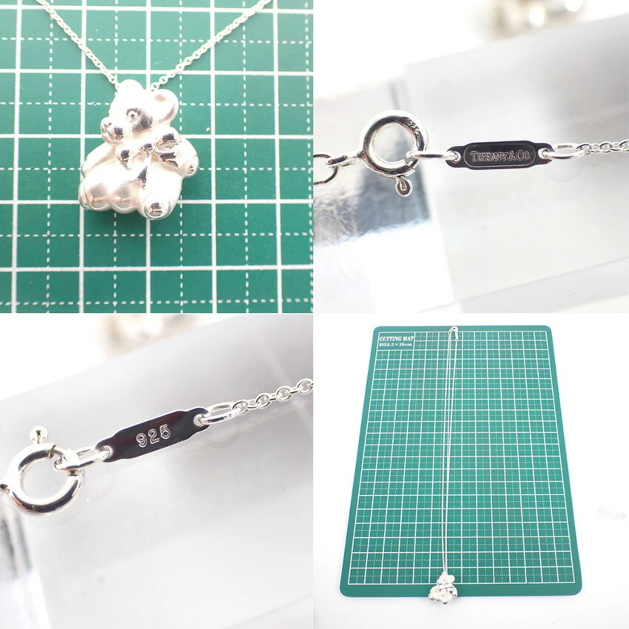 Bear Pendant Necklace Sterling Silver - Image 9