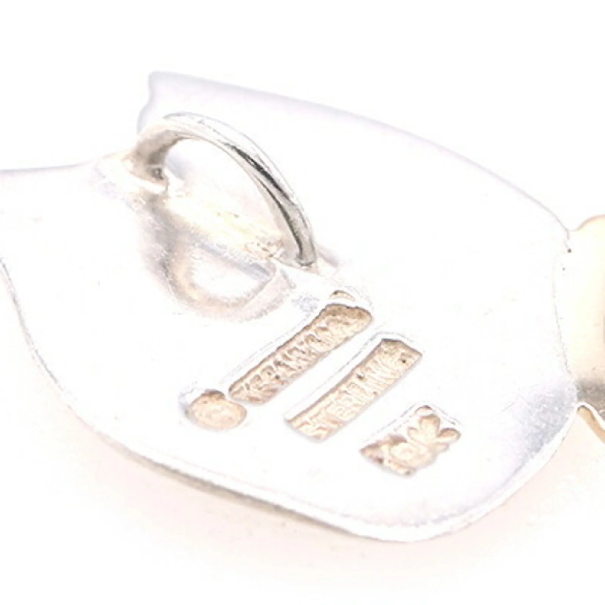 Butterfly Pendant Necklace Sterling Silver and 18K Yellow Gold - Image 3