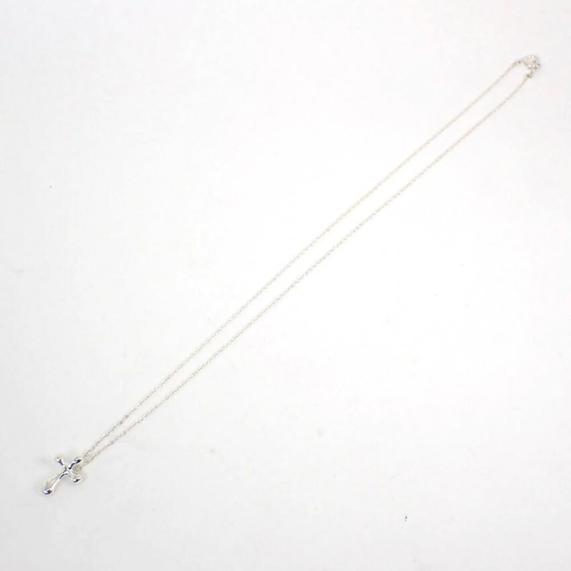 Cross Pendant Necklace Sterling Silver Small - Image 6