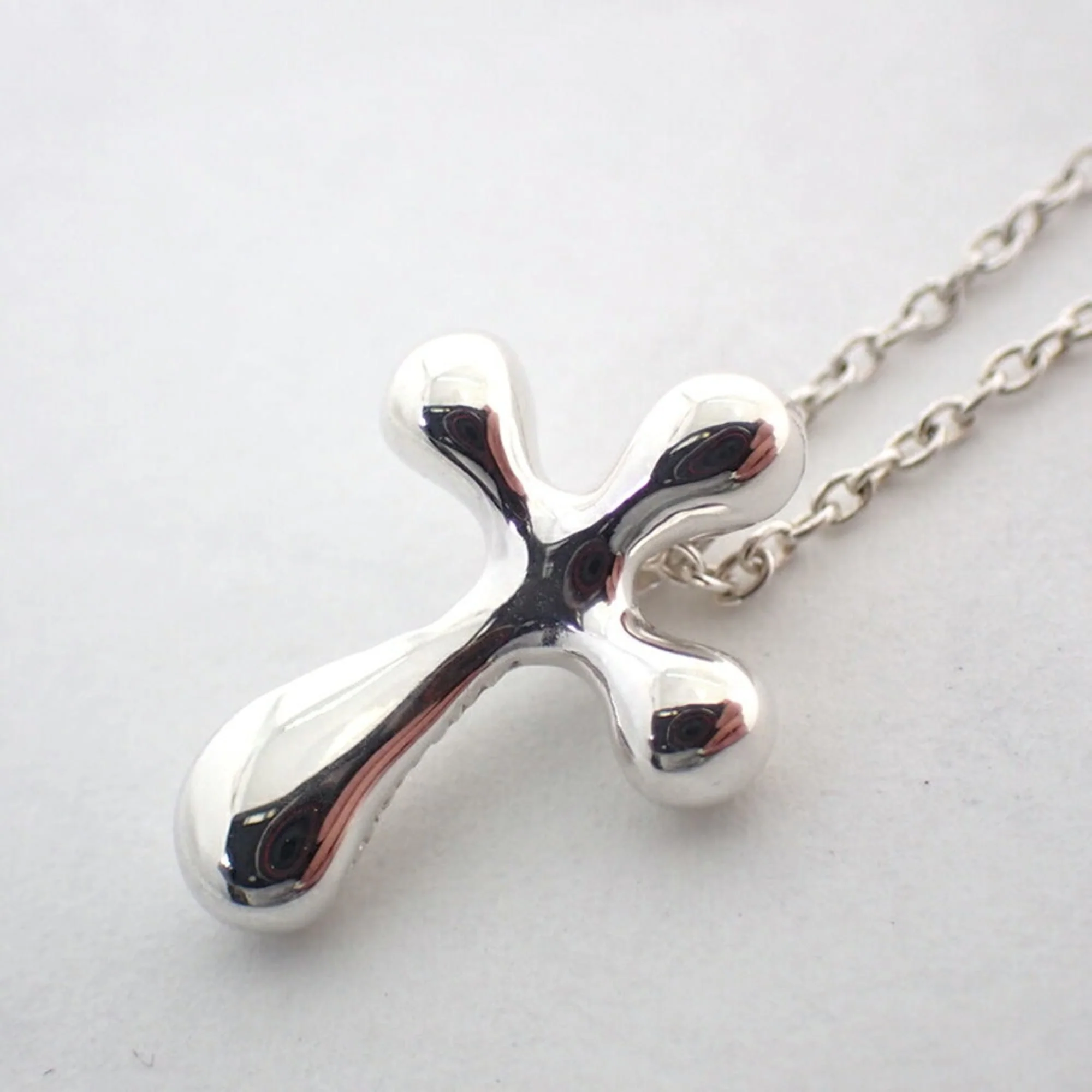 Cross Pendant Necklace Sterling Silver Small - Image 7