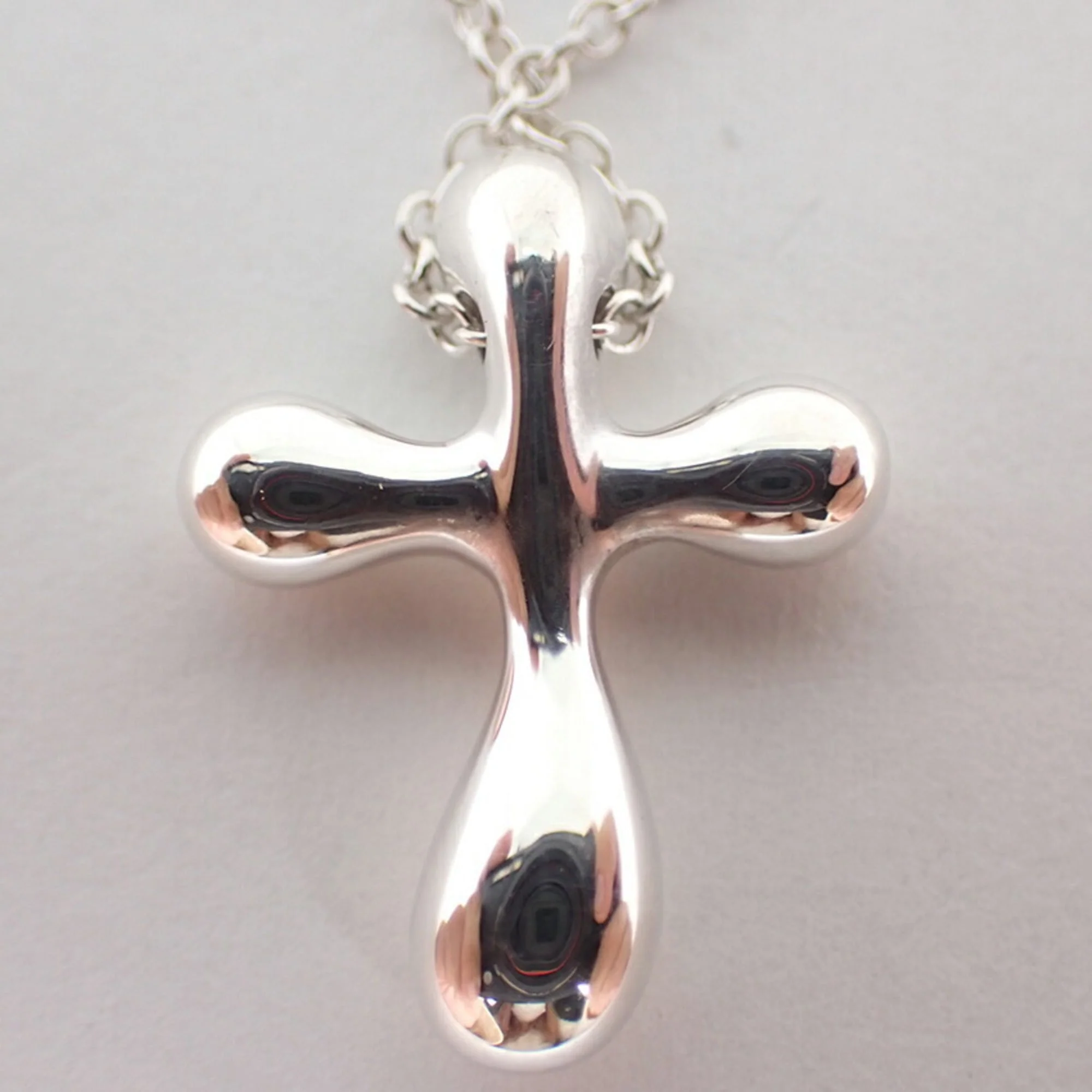 Cross Pendant Necklace Sterling Silver Small - Image 8