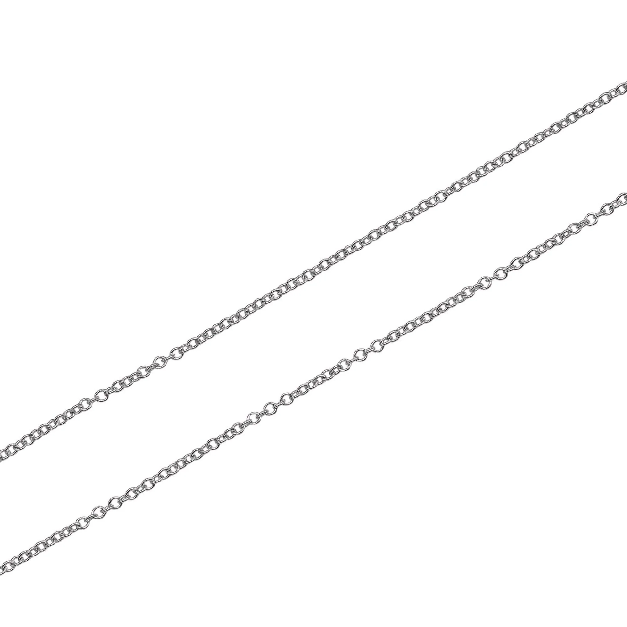Dots Cross Pendant Necklace Platinum with Diamond - Image 4