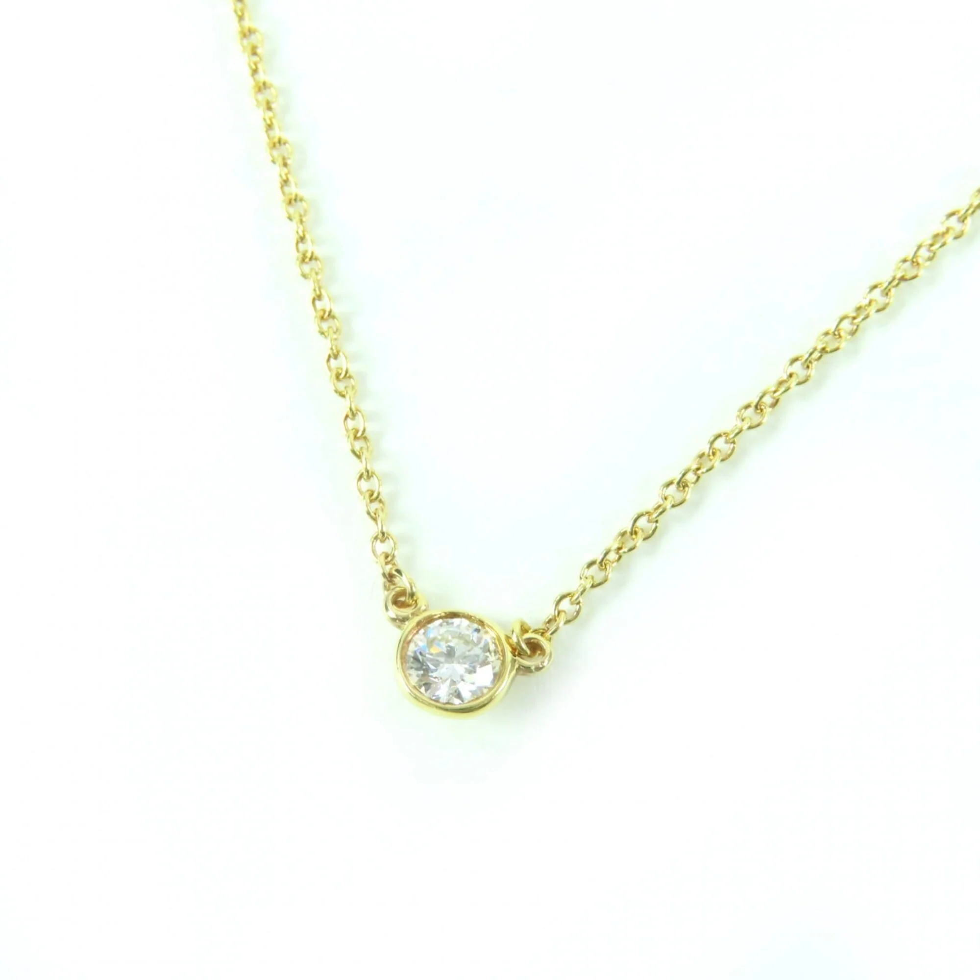 Elsa Peretti Diamond by the Yard Pendant Watch 18K Gold 4.25mm