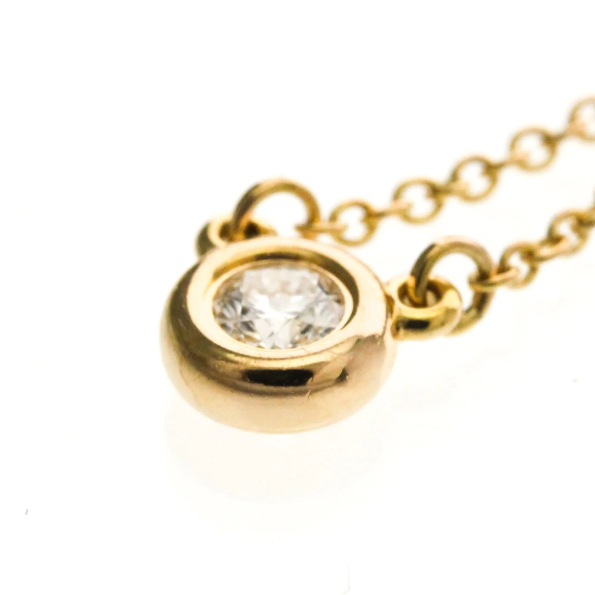Elsa Peretti Diamonds By The Yard Pendant Necklace 18K Rose Gold and Diamond - Image 7